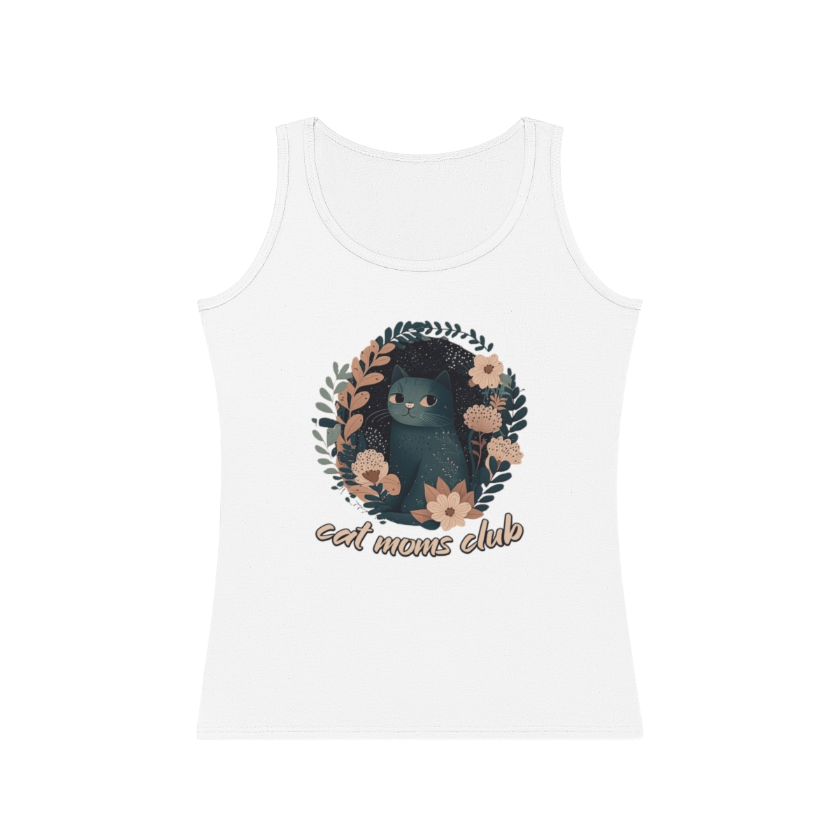 woman's tank top cat mom 