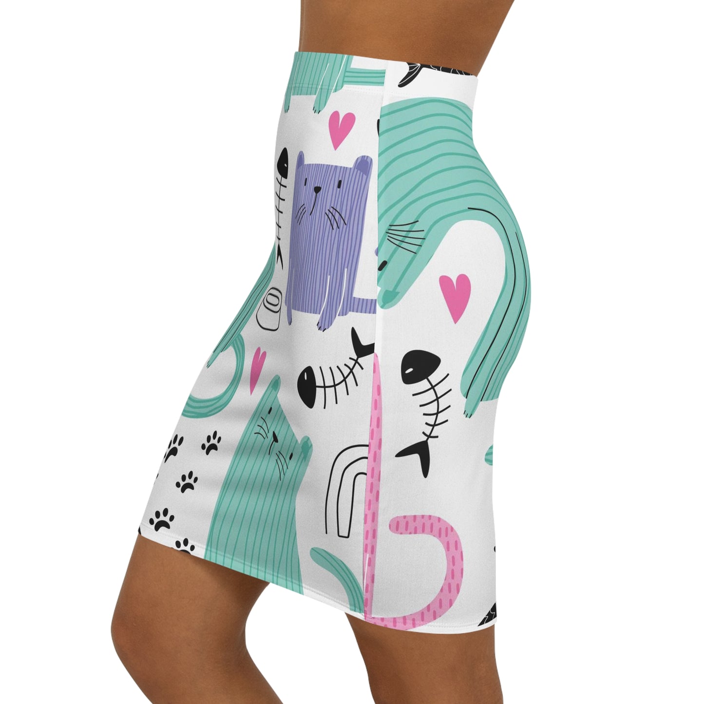 CAT LOVE Women's Mini Skirt