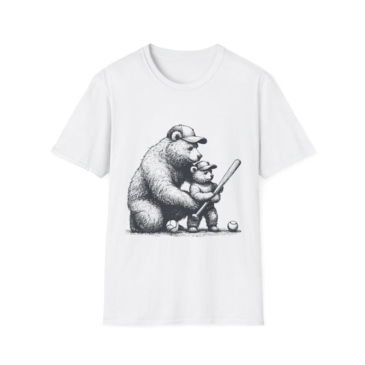 DAD BEAR AND SON Unisex Softstyle T-Shirt