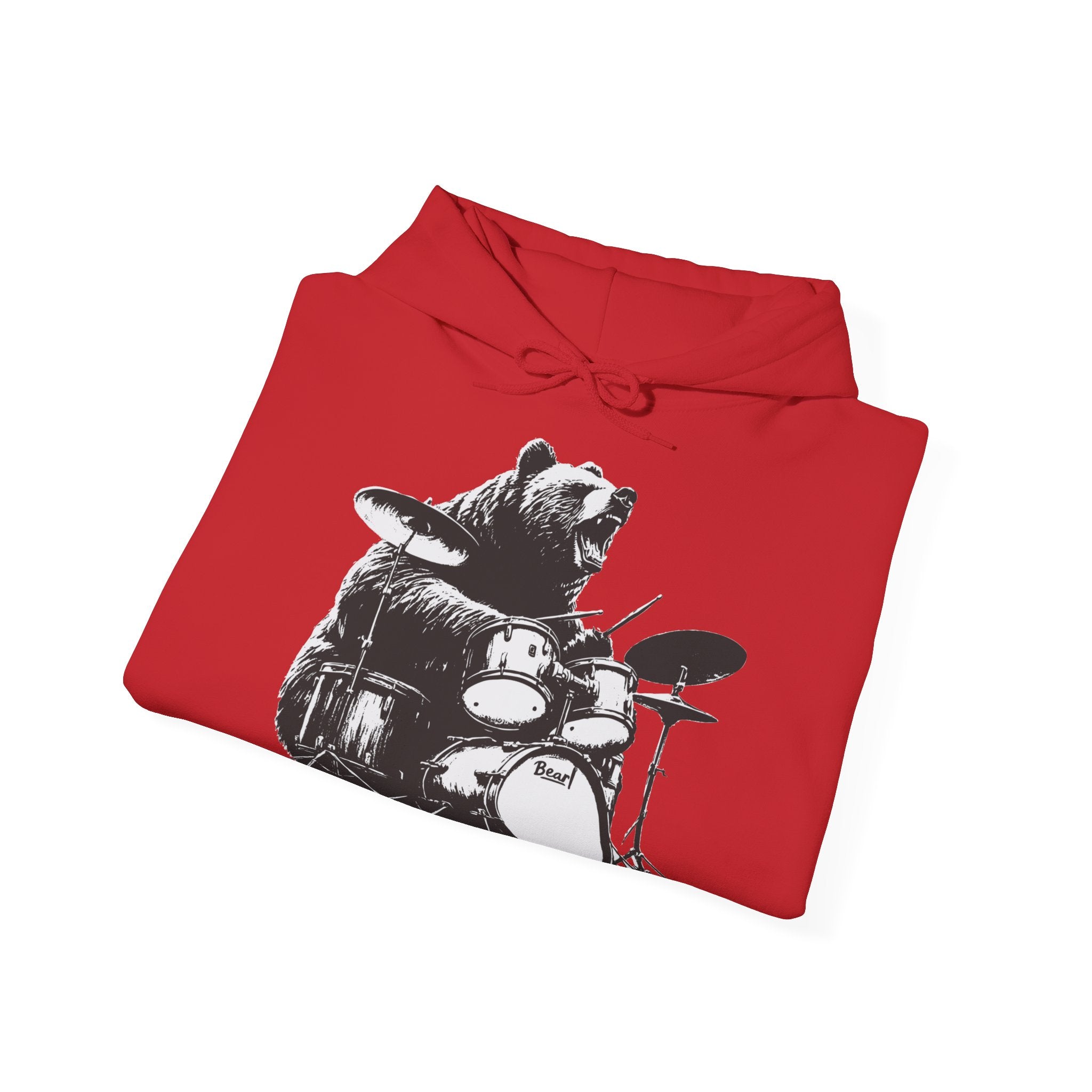 BEAR DRUMMER Unisex Heavy Blend™ Hooded Sweatshirt