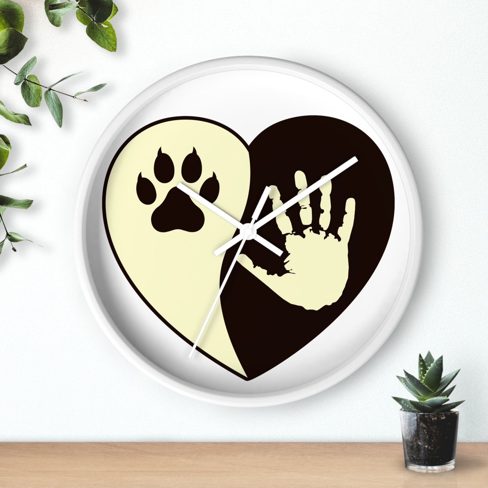 LOVE PAW Wall Clock