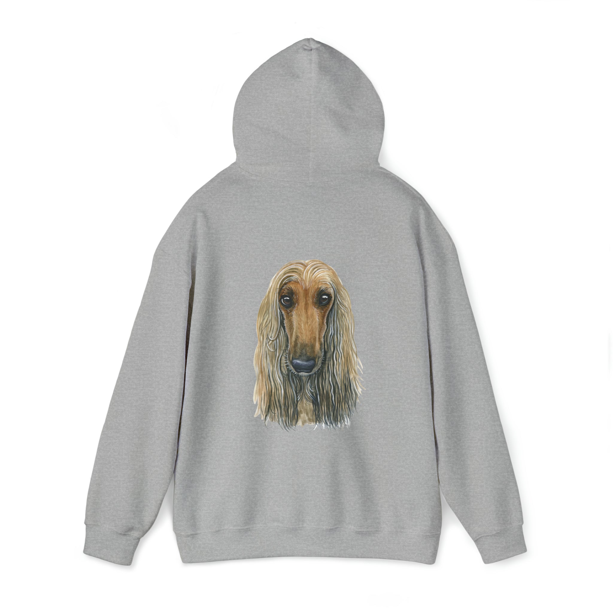 afghan hound  dog Unisex  Hooded Sweatshirt
