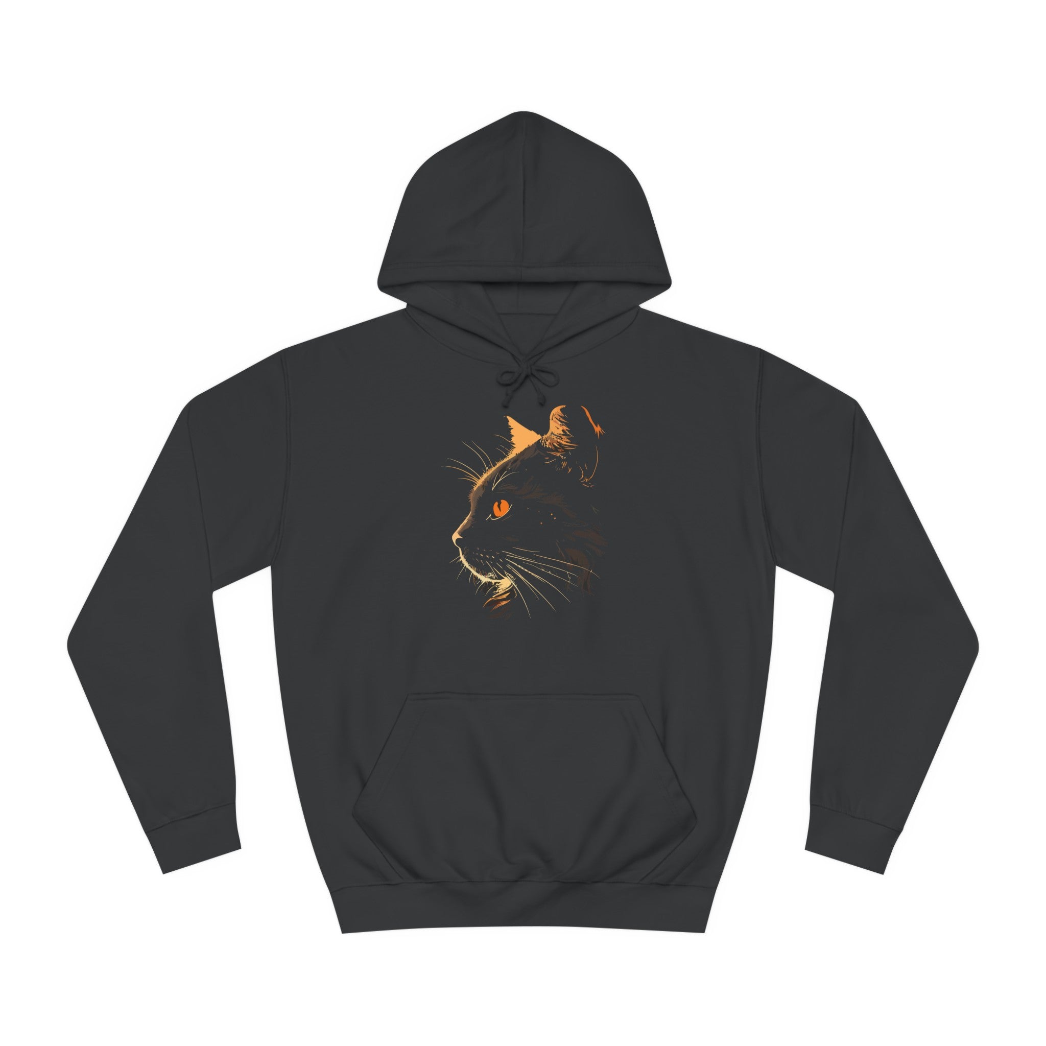 DARK CAT FACE College Hoodie