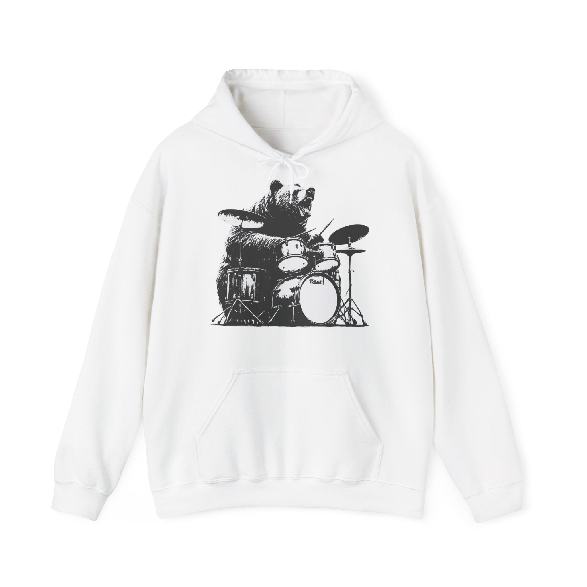 BEAR DRUMMER Unisex Heavy Blend™ Hooded Sweatshirt