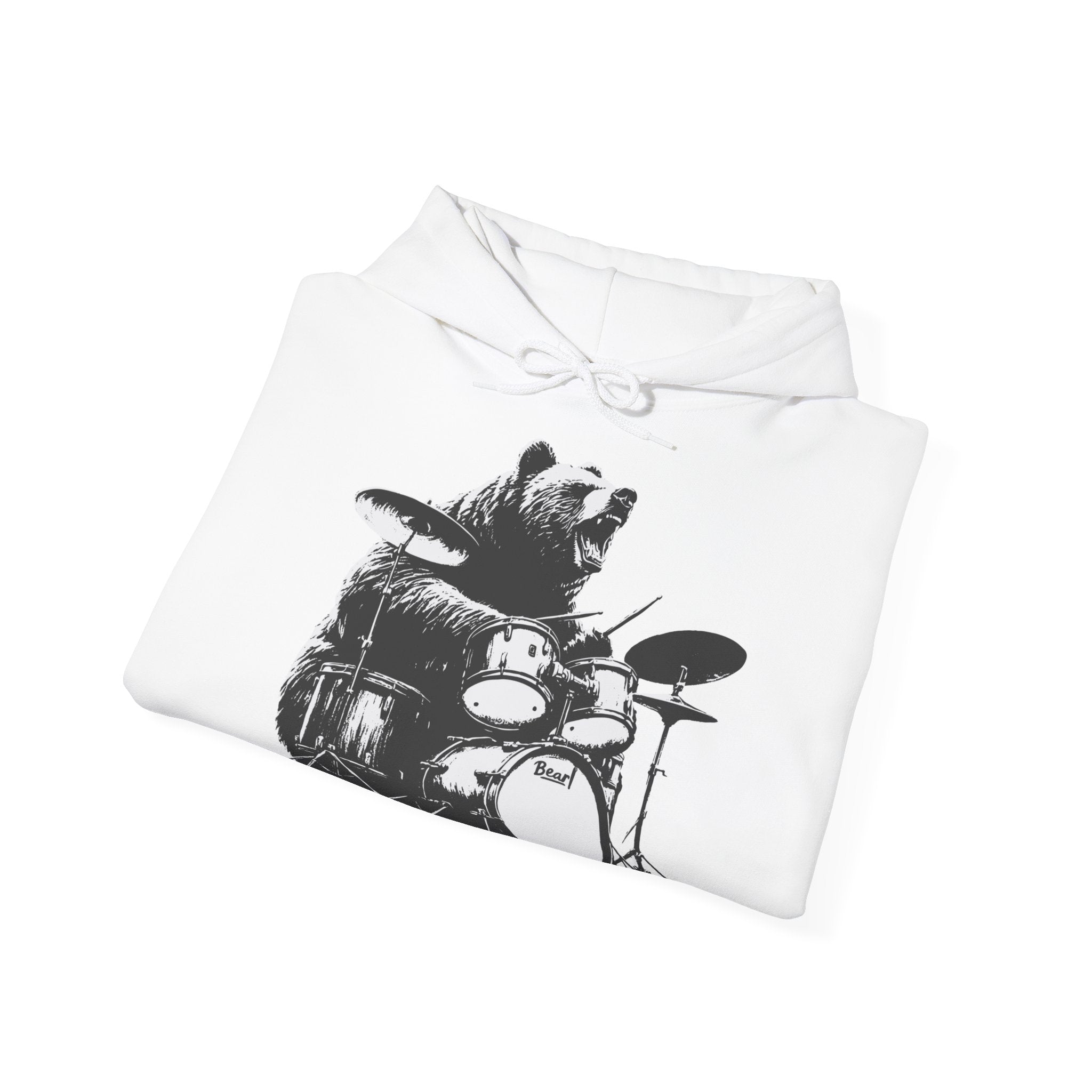 BEAR DRUMMER Unisex Heavy Blend™ Hooded Sweatshirt