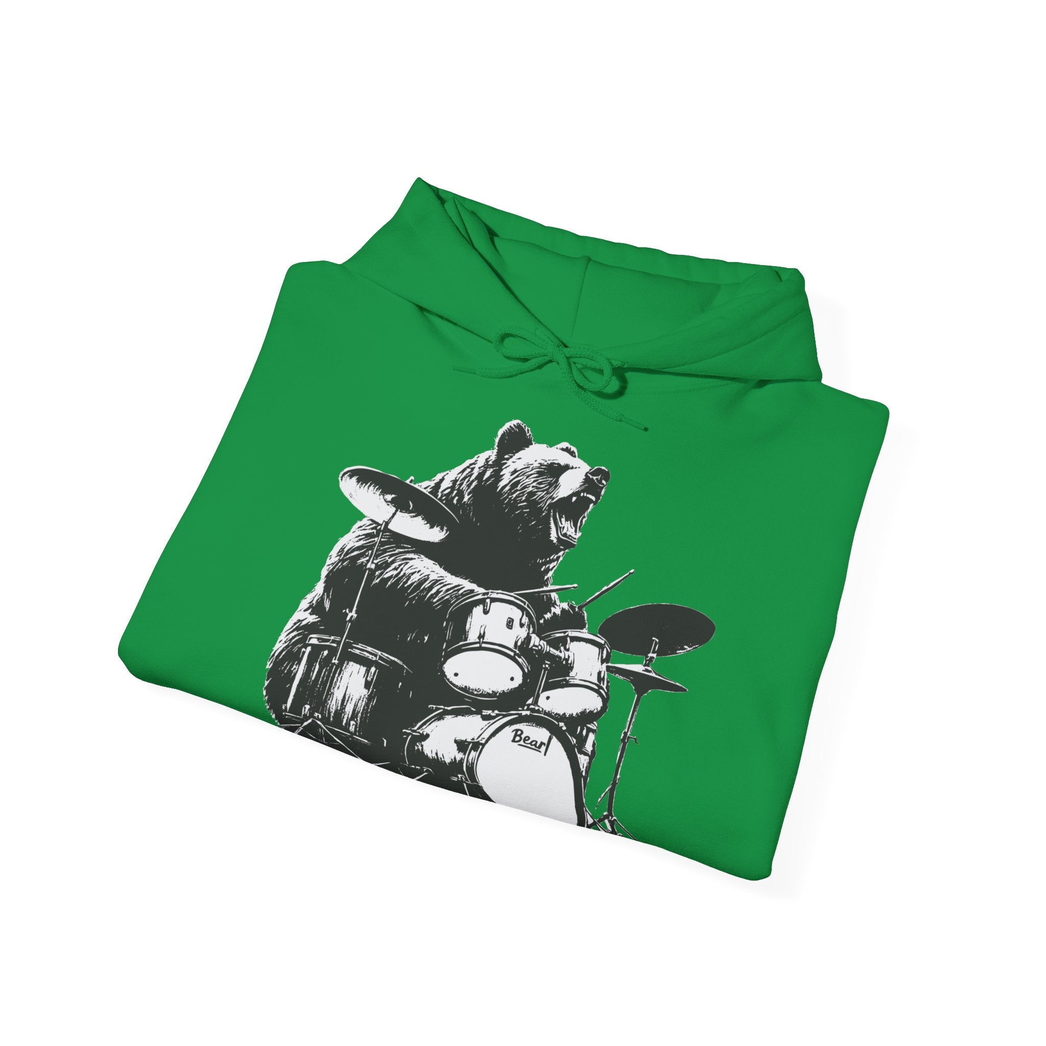 BEAR DRUMMER Unisex Heavy Blend™ Hooded Sweatshirt