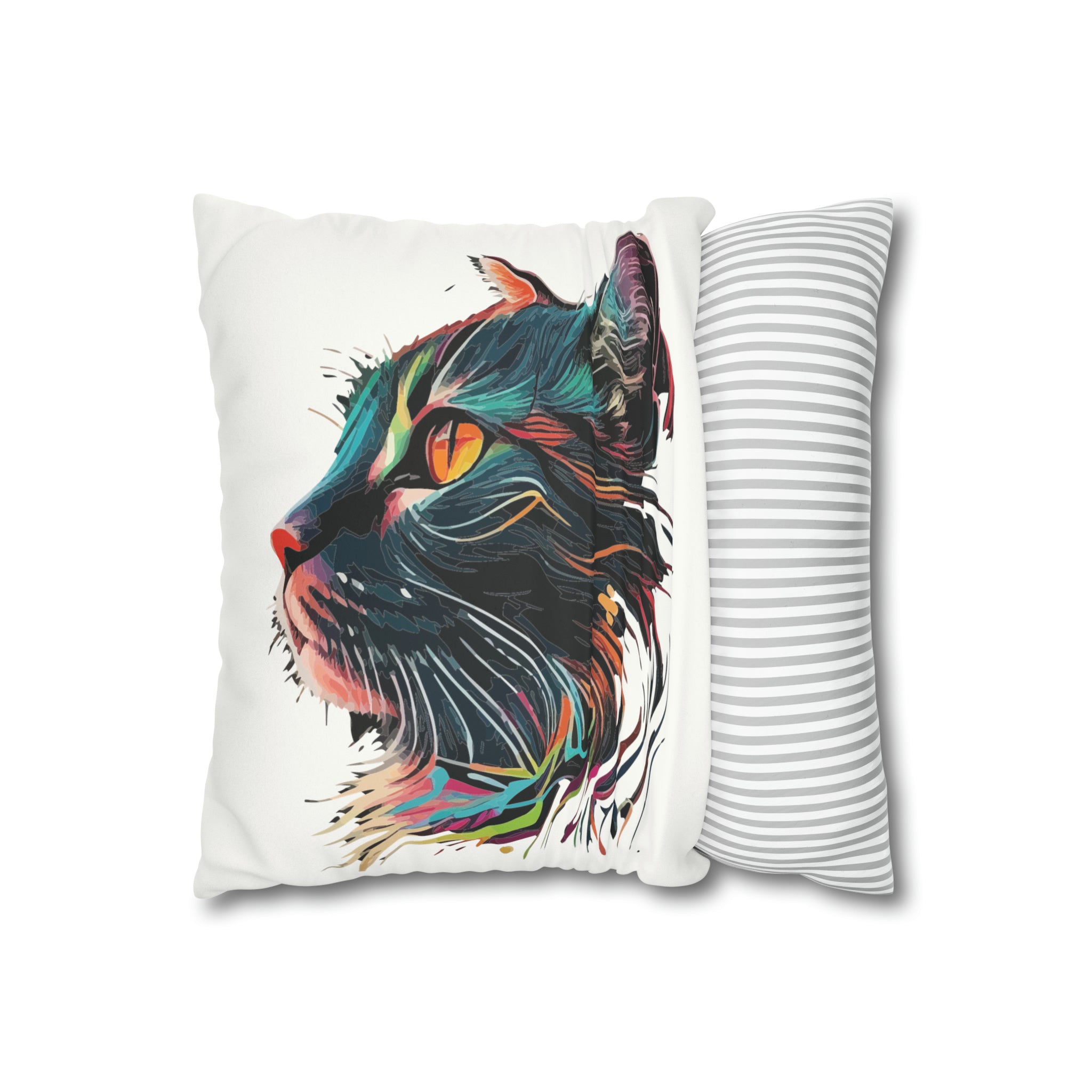 CAT FACE Square Pillow Case