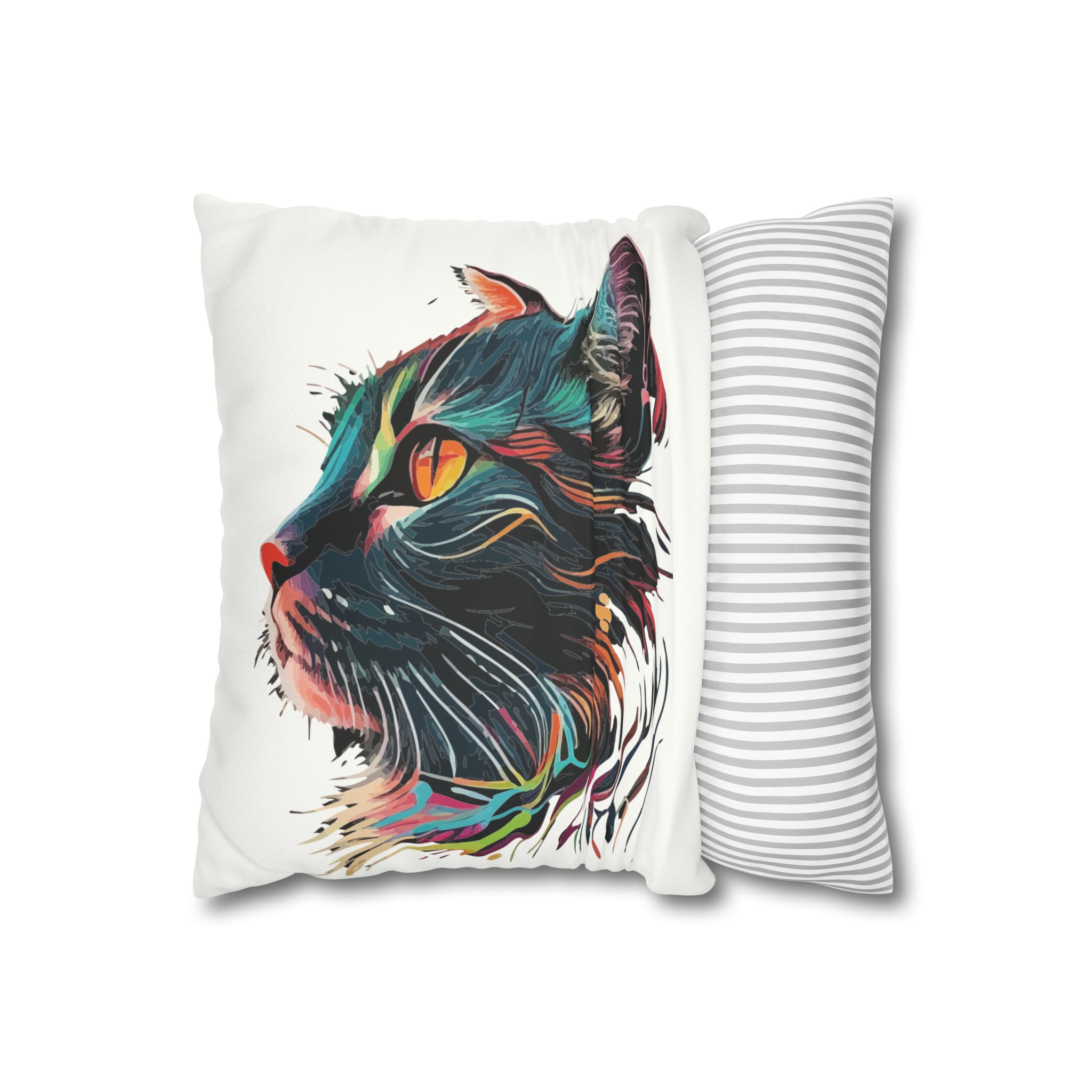 CAT FACE Square Pillow Case