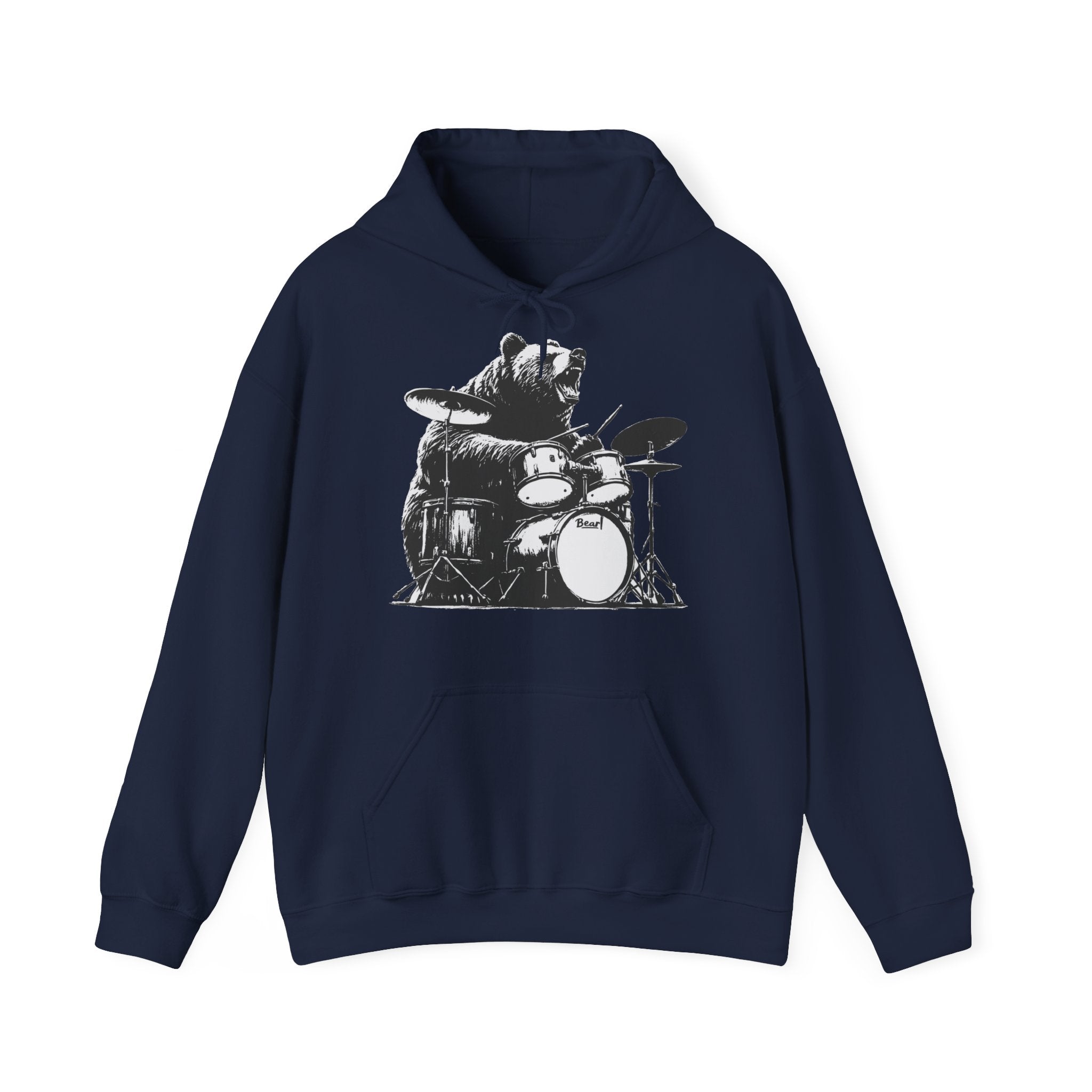 BEAR DRUMMER Unisex Heavy Blend™ Hooded Sweatshirt