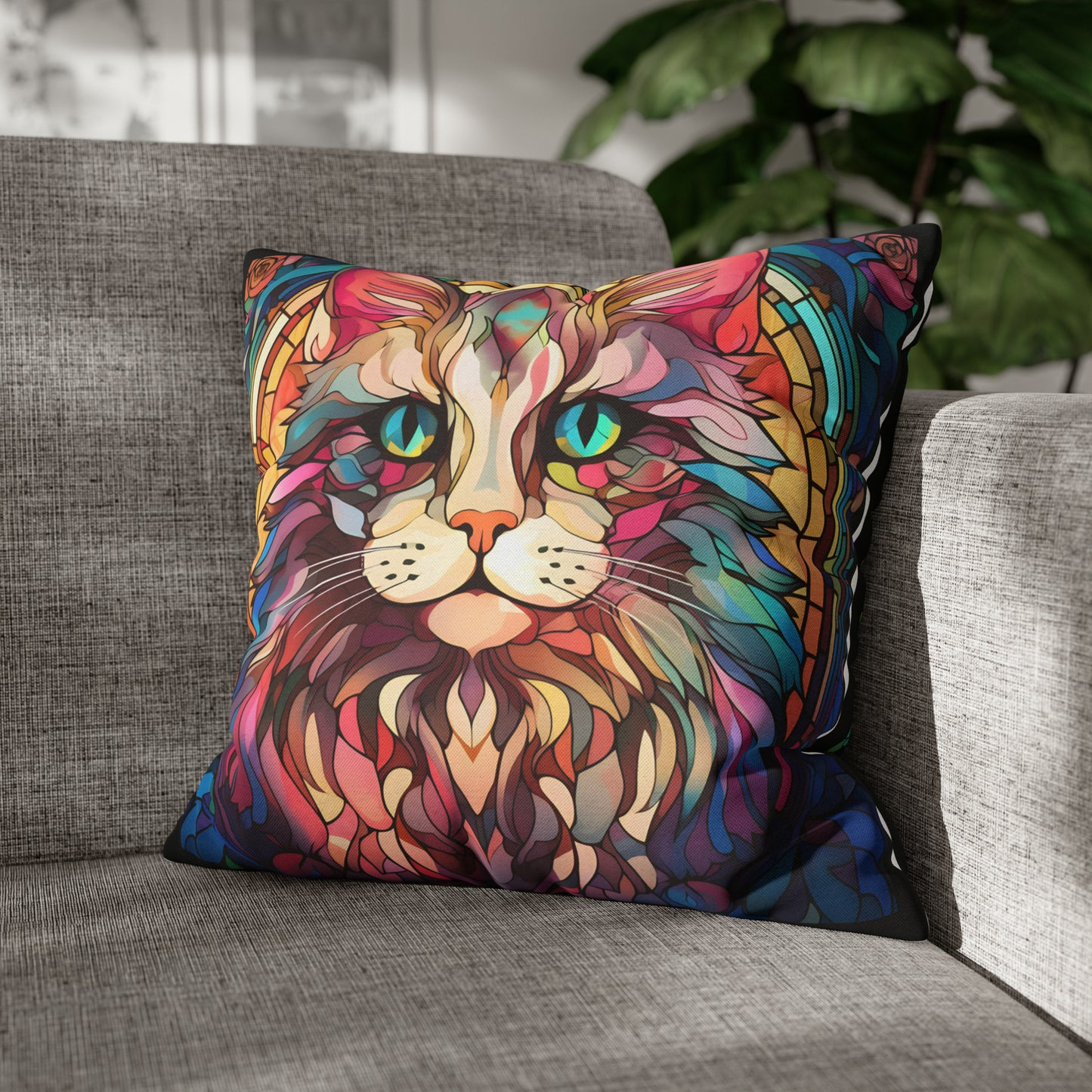 LION CAT Square Pillow Case