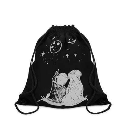 dog dad Drawstring Bag