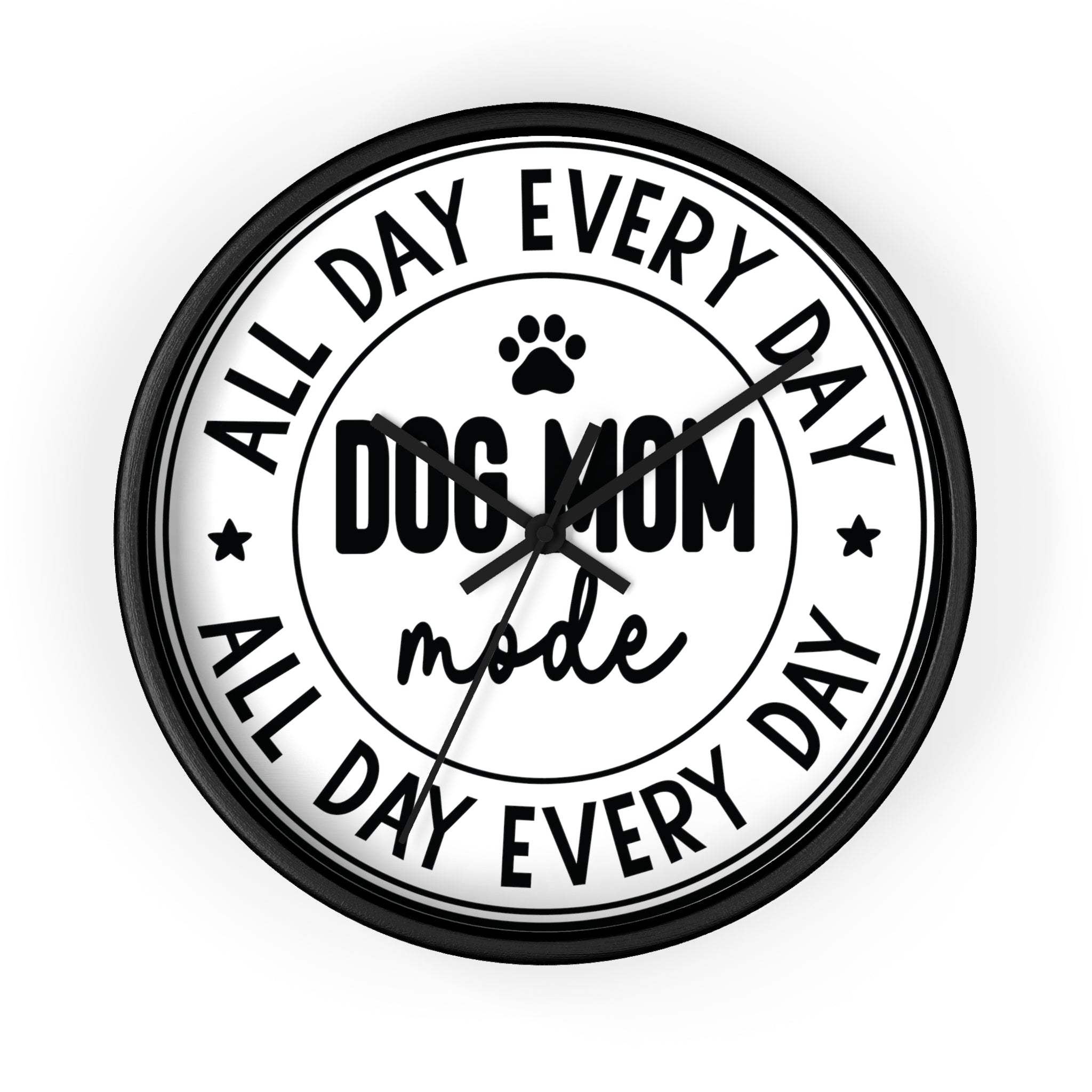 DOG MOM Wall Clock