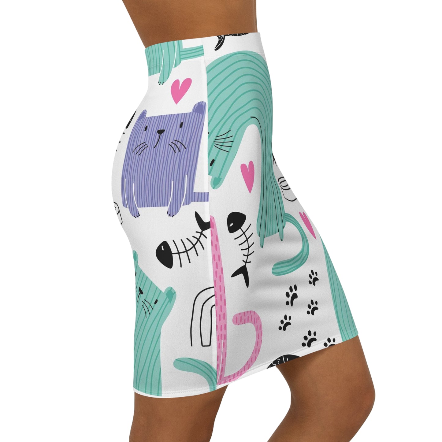 CAT LOVE Women's Mini Skirt