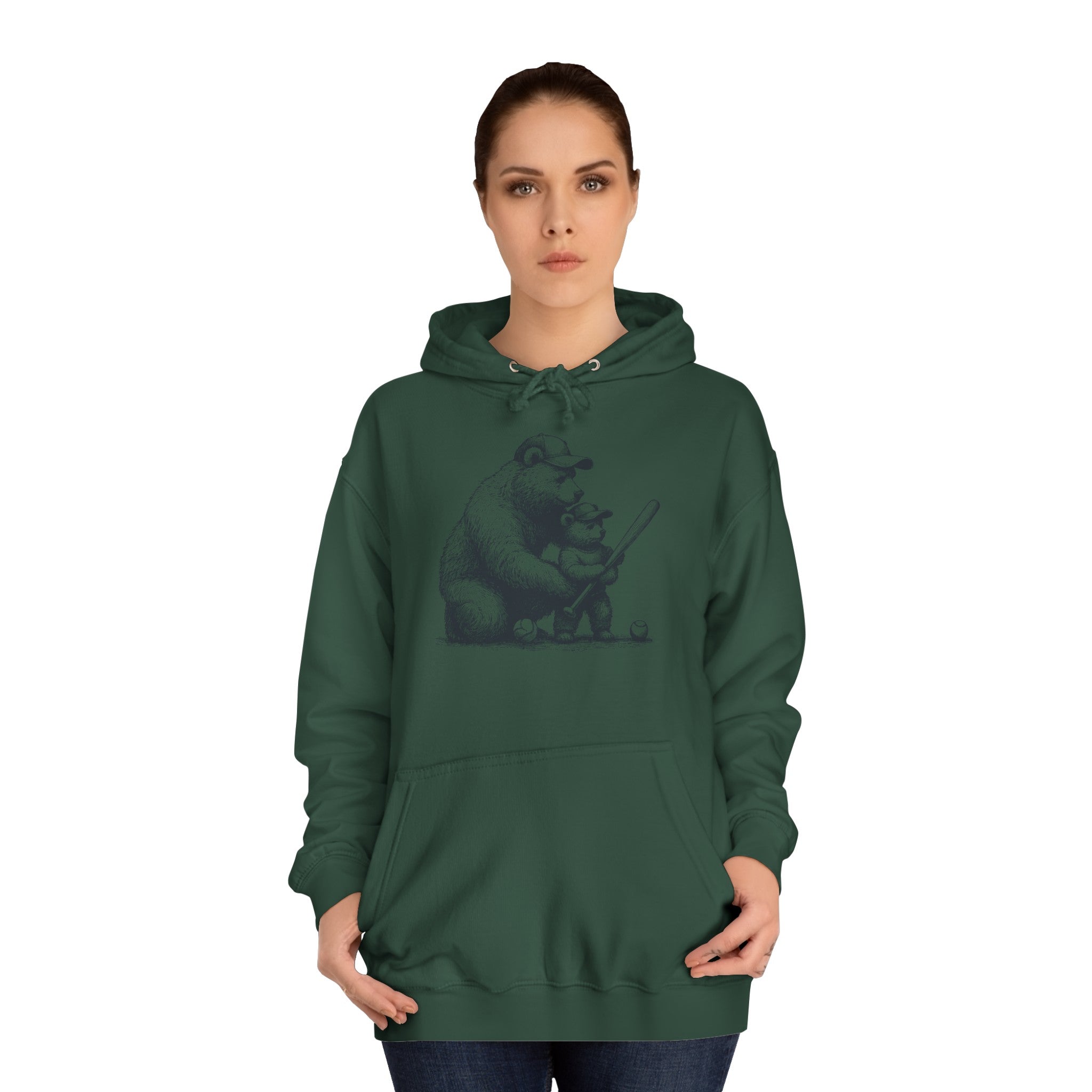 BEAR DAD AND SON Unisex College Hoodie