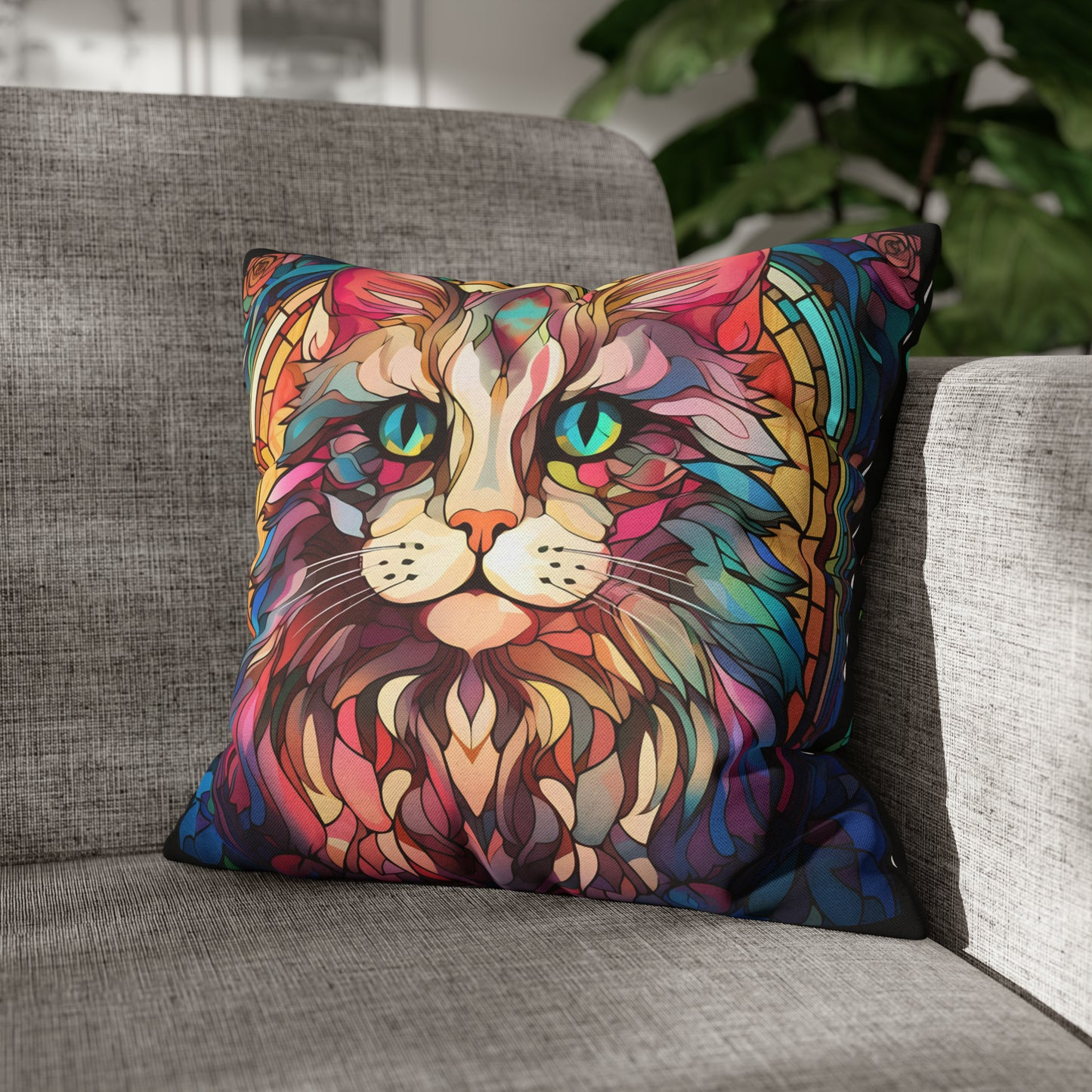 LION CAT Square Pillow Case