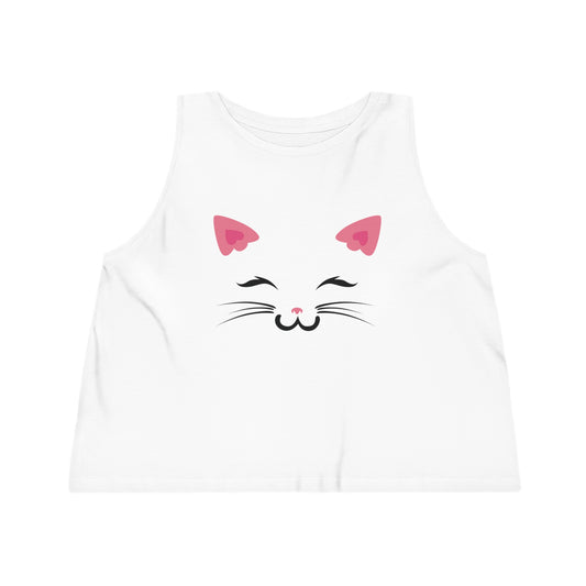 cat lover Women's Dancer Cropped Tank Top