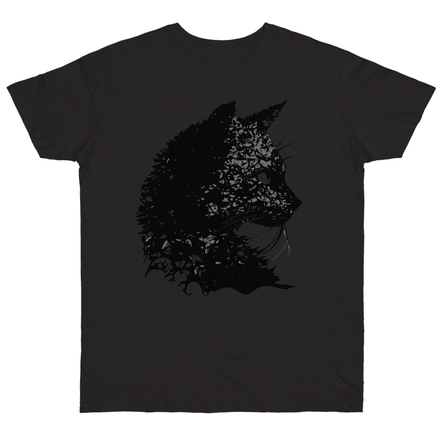 cat black Single Jersey T-shirt