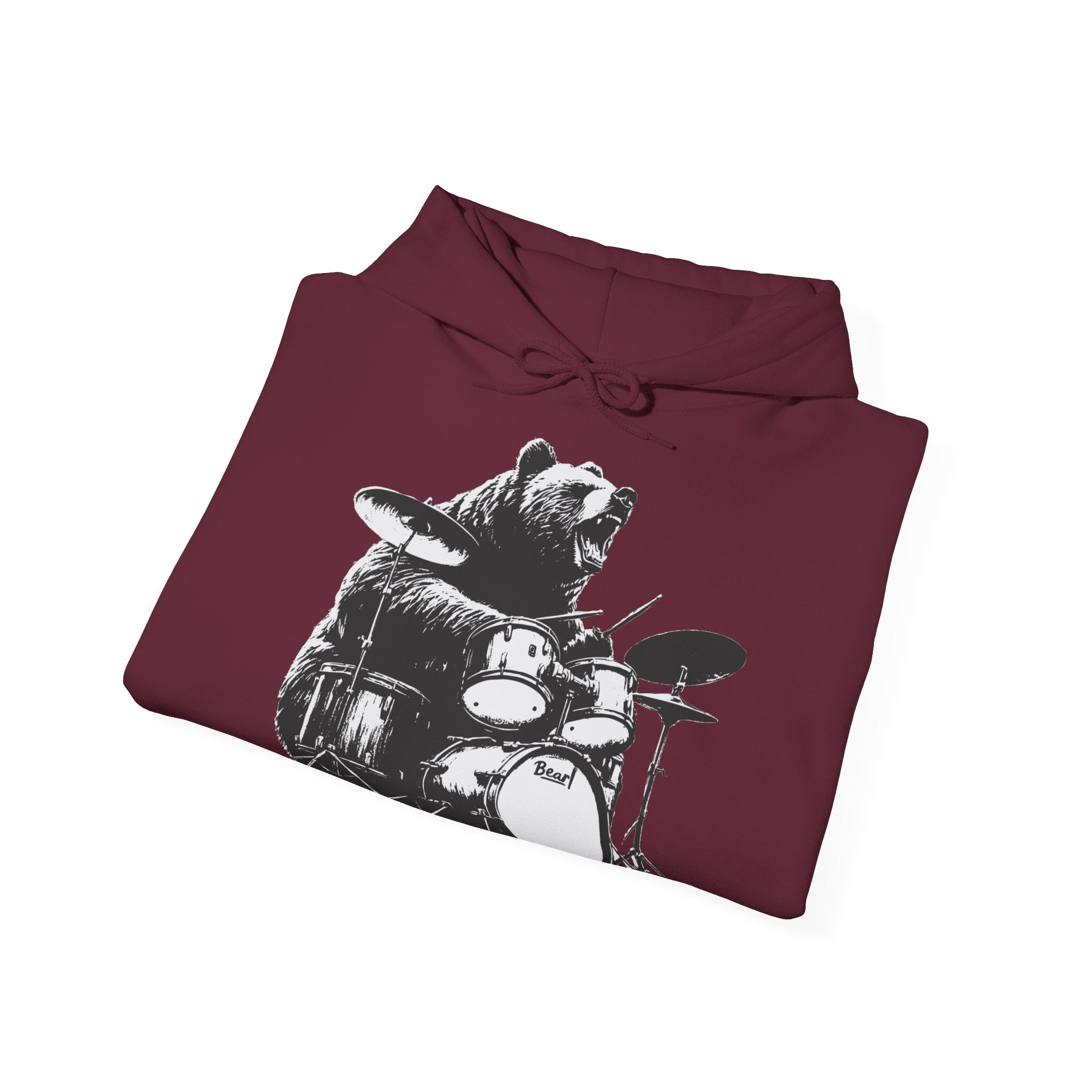 BEAR DRUMMER Unisex Heavy Blend™ Hooded Sweatshirt