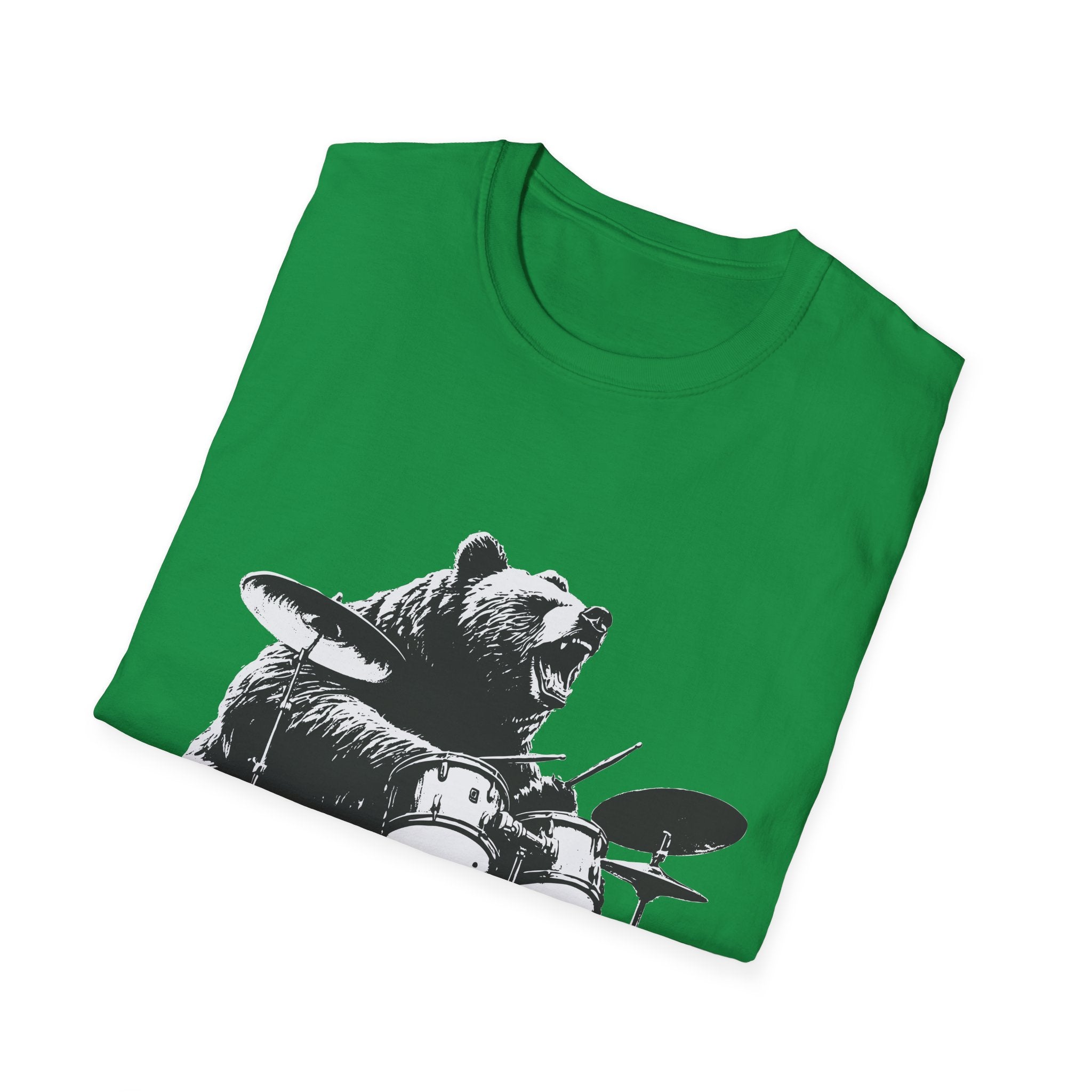 BEAR DRUMMER Unisex Softstyle T-Shirt