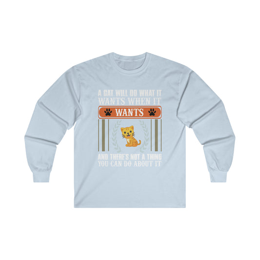 CAT RULES Ultra Cotton Long Sleeve Tee