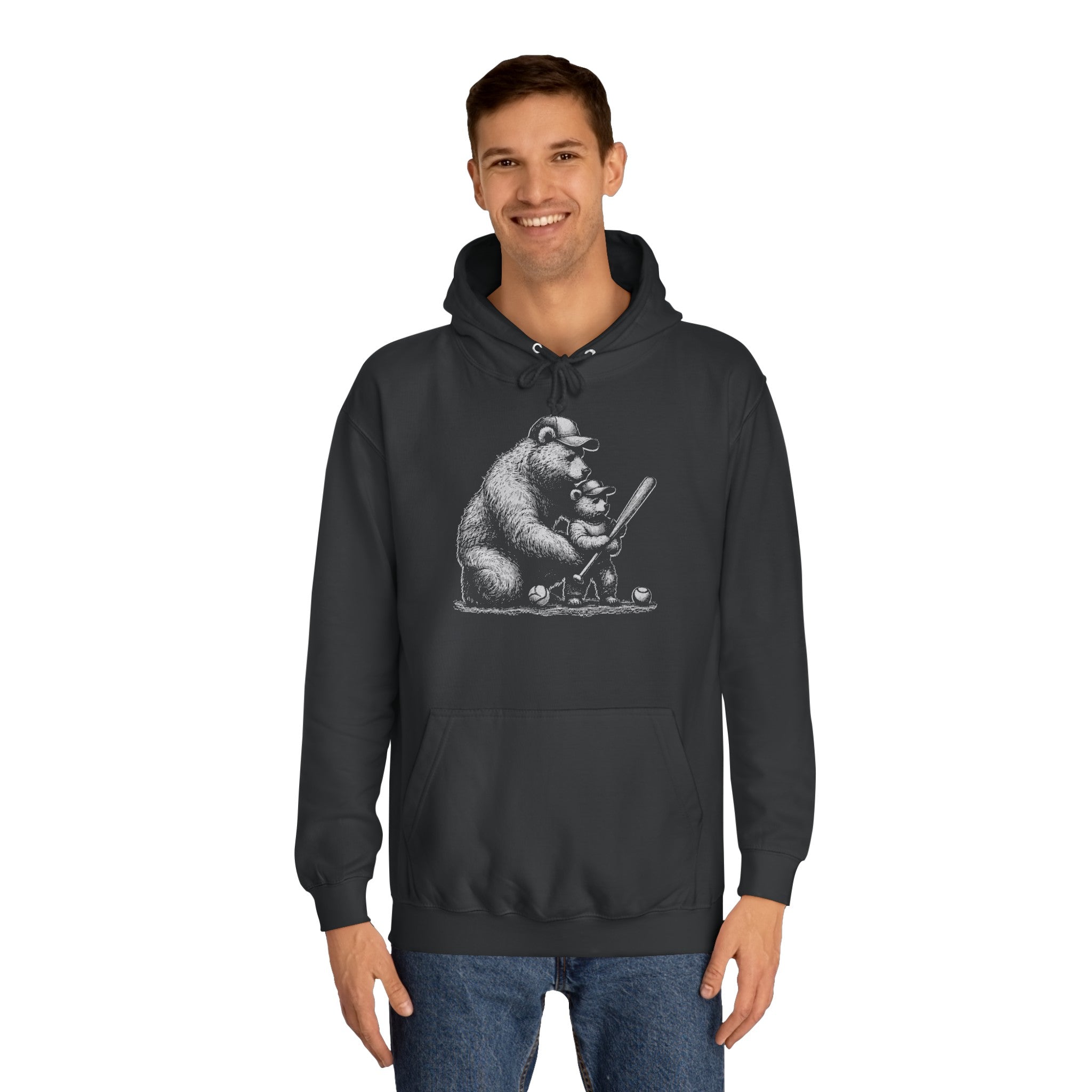 BEAR DAD AND SON Unisex College Hoodie