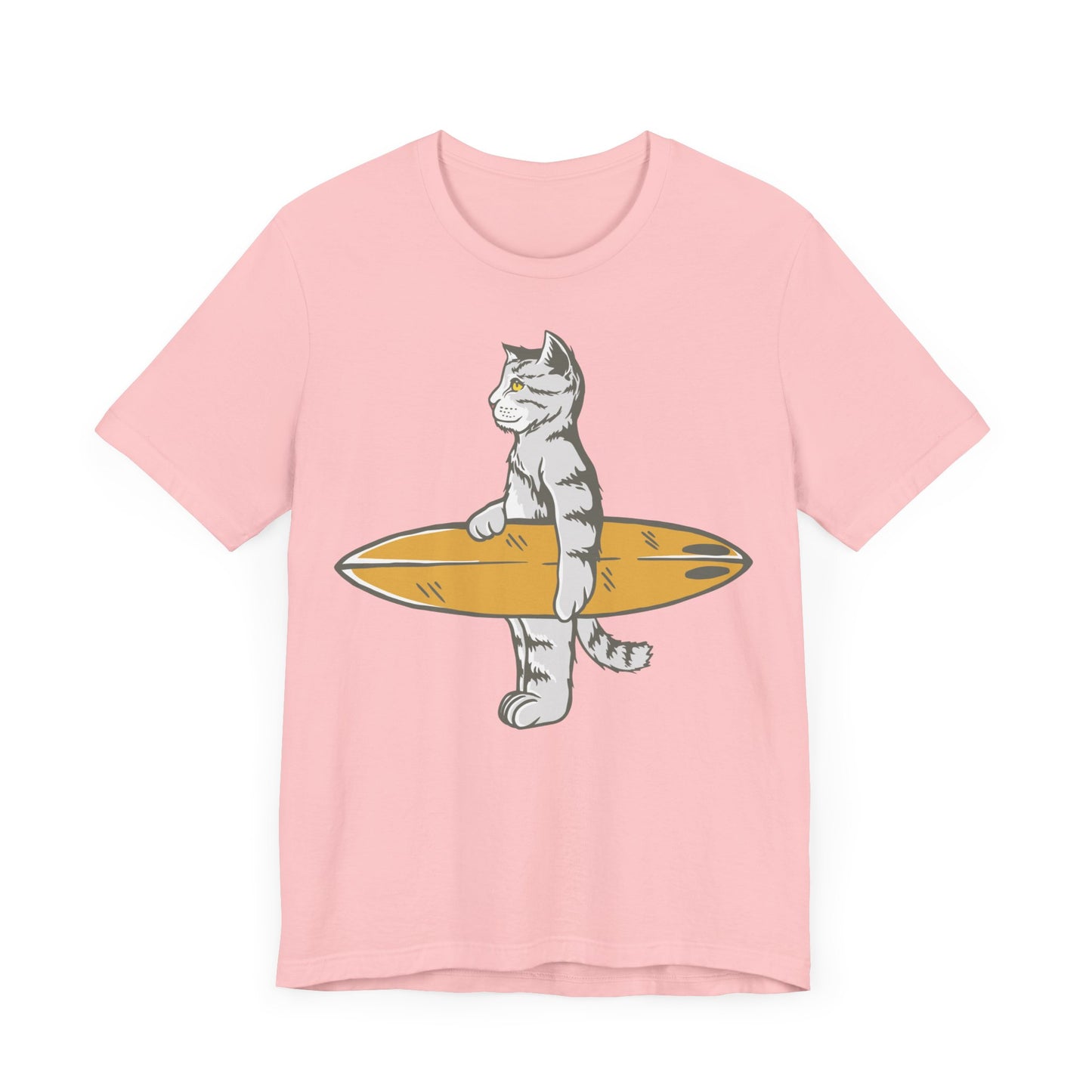 cat gone surfing  Unisex Jersey Short Sleeve Tee