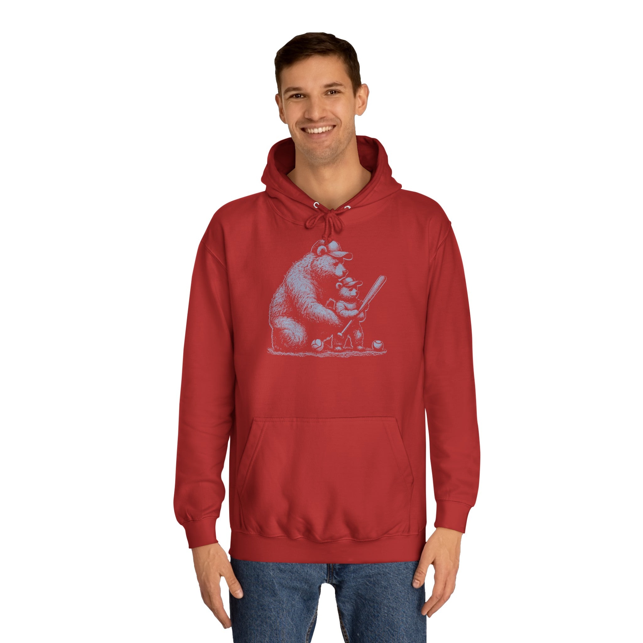 BEAR DAD AND SON Unisex College Hoodie