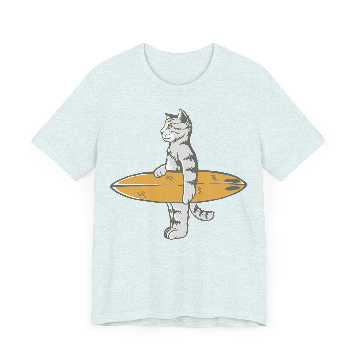 cat gone surfing  Unisex Jersey Short Sleeve Tee