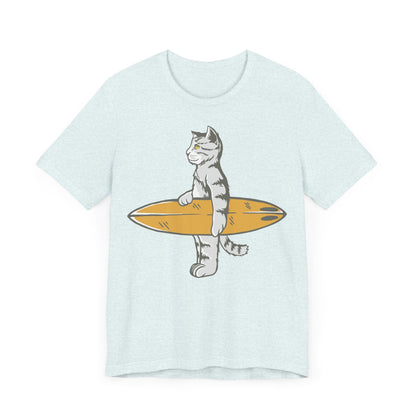 cat gone surfing  Unisex Jersey Short Sleeve Tee