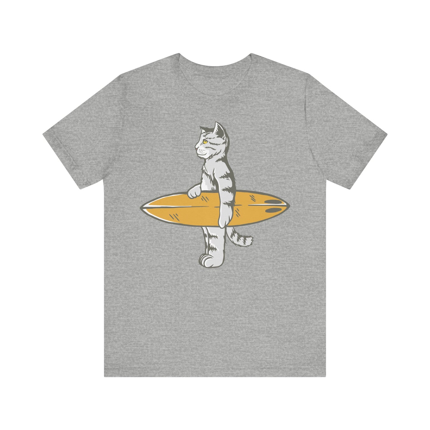 cat gone surfing  Unisex Jersey Short Sleeve Tee