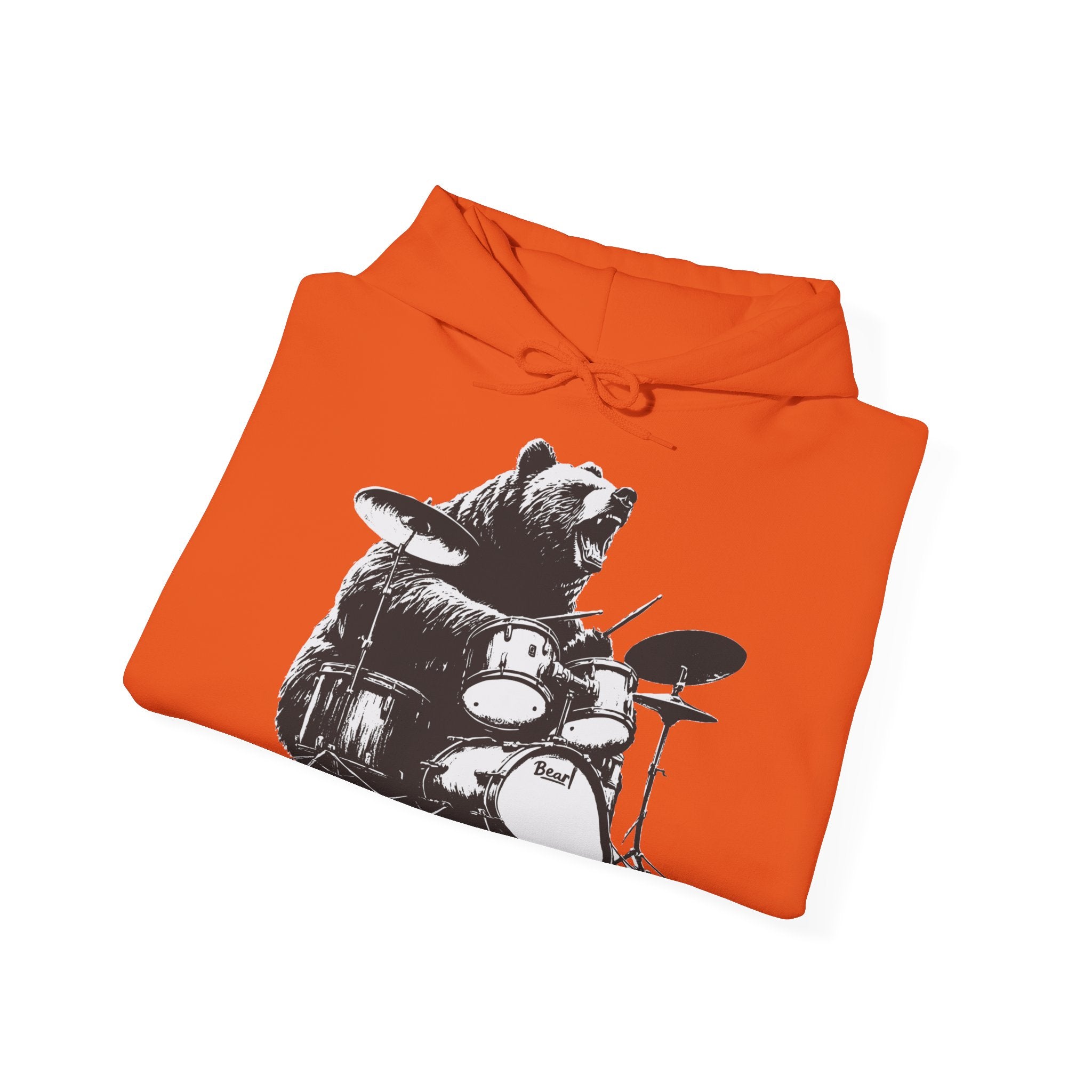 BEAR DRUMMER Unisex Heavy Blend™ Hooded Sweatshirt