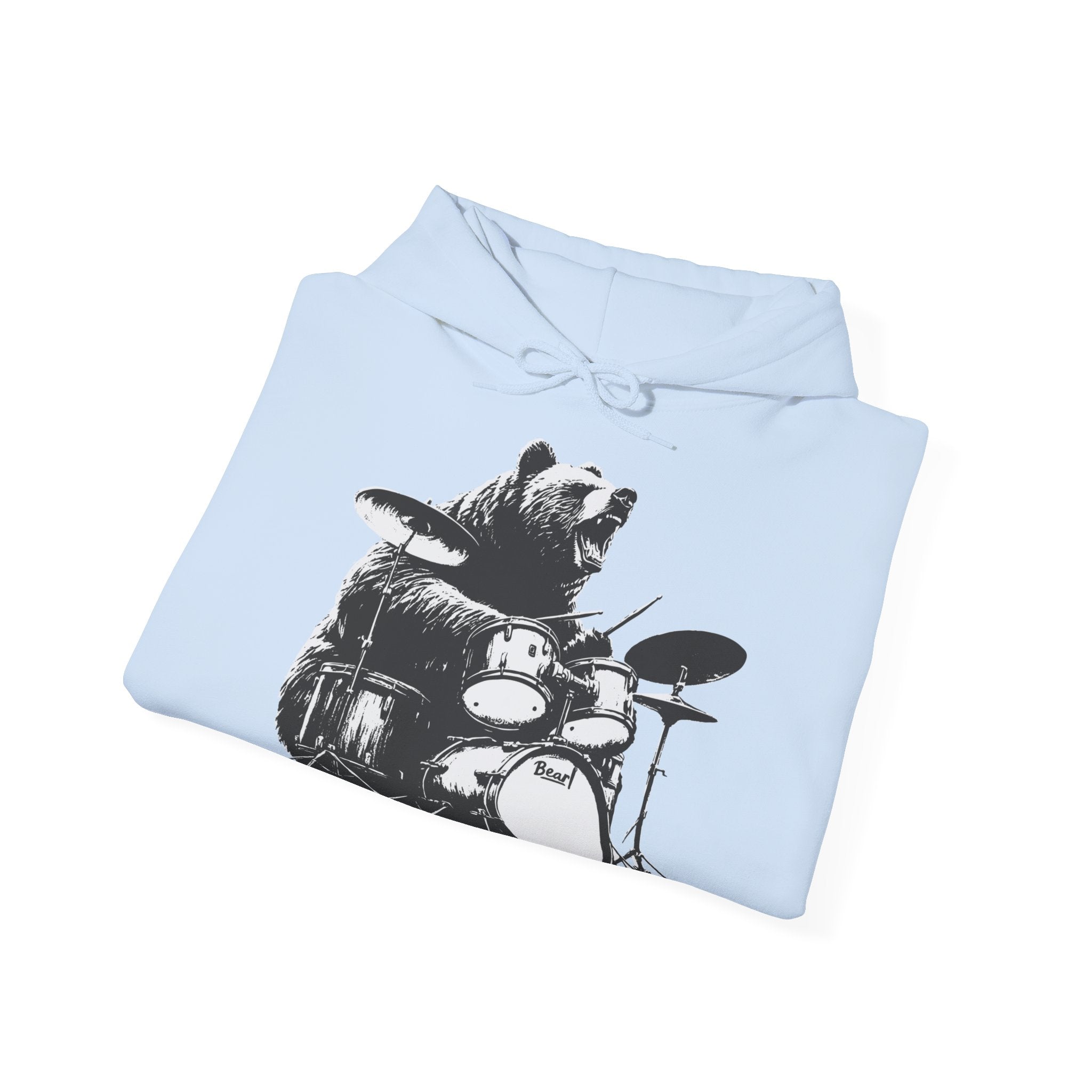 BEAR DRUMMER Unisex Heavy Blend™ Hooded Sweatshirt