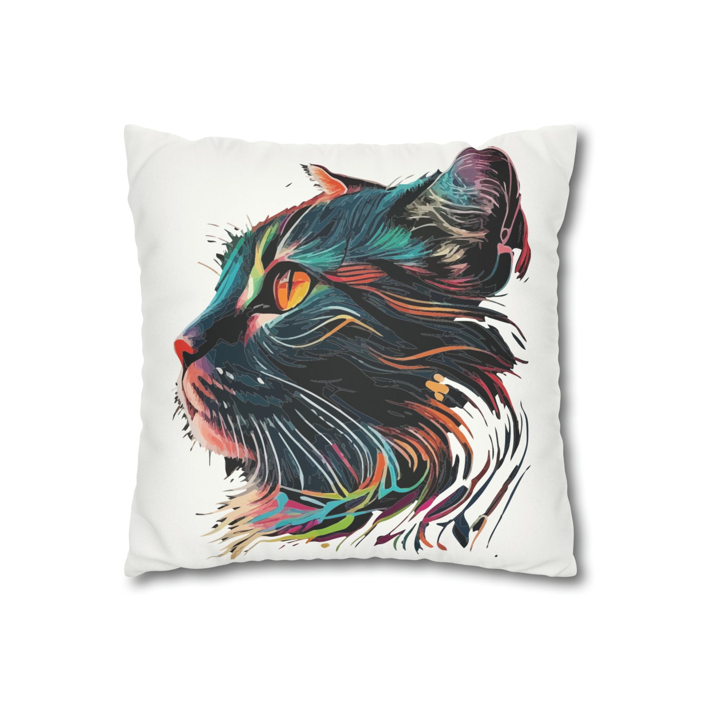 CAT FACE Square Pillow Case