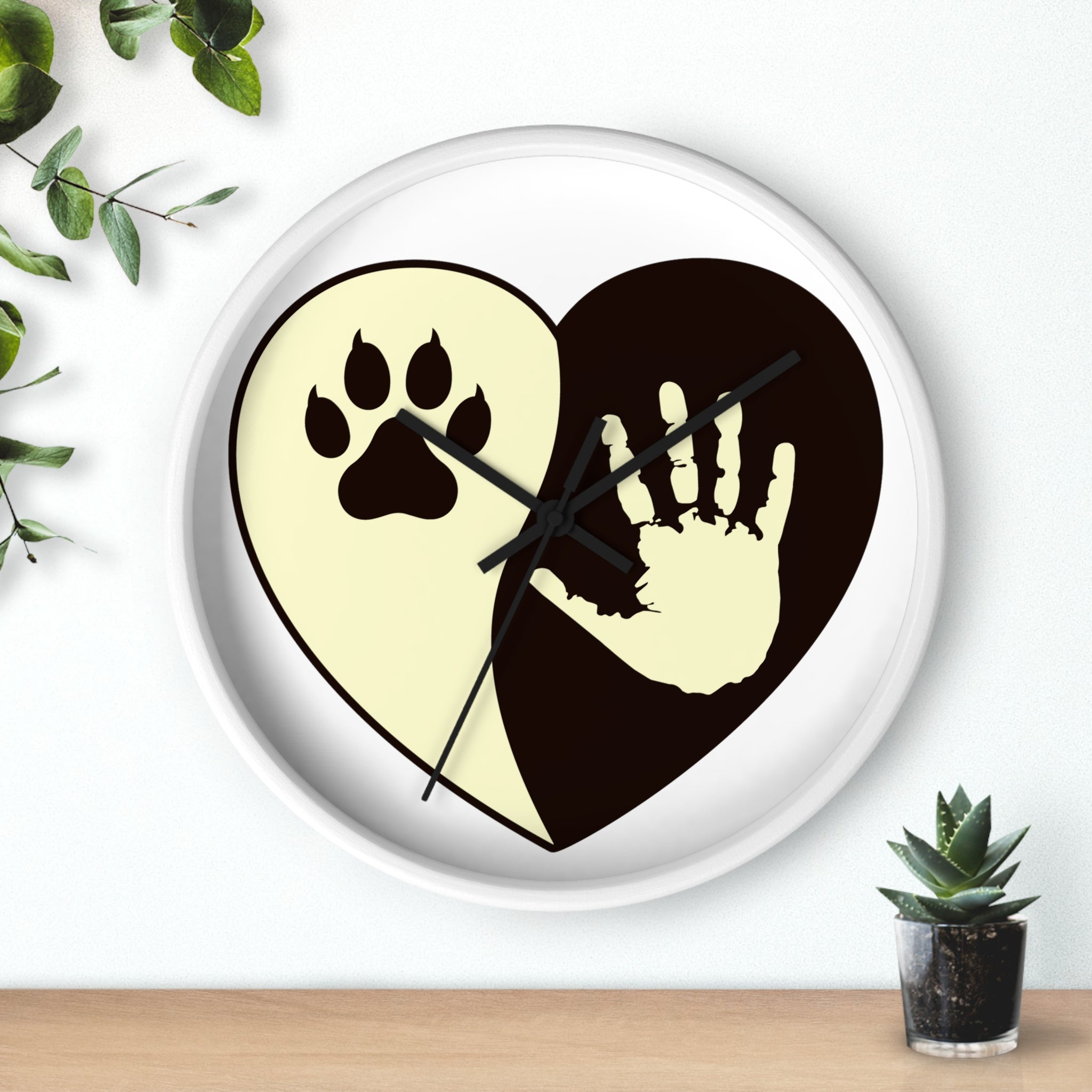 LOVE PAW Wall Clock