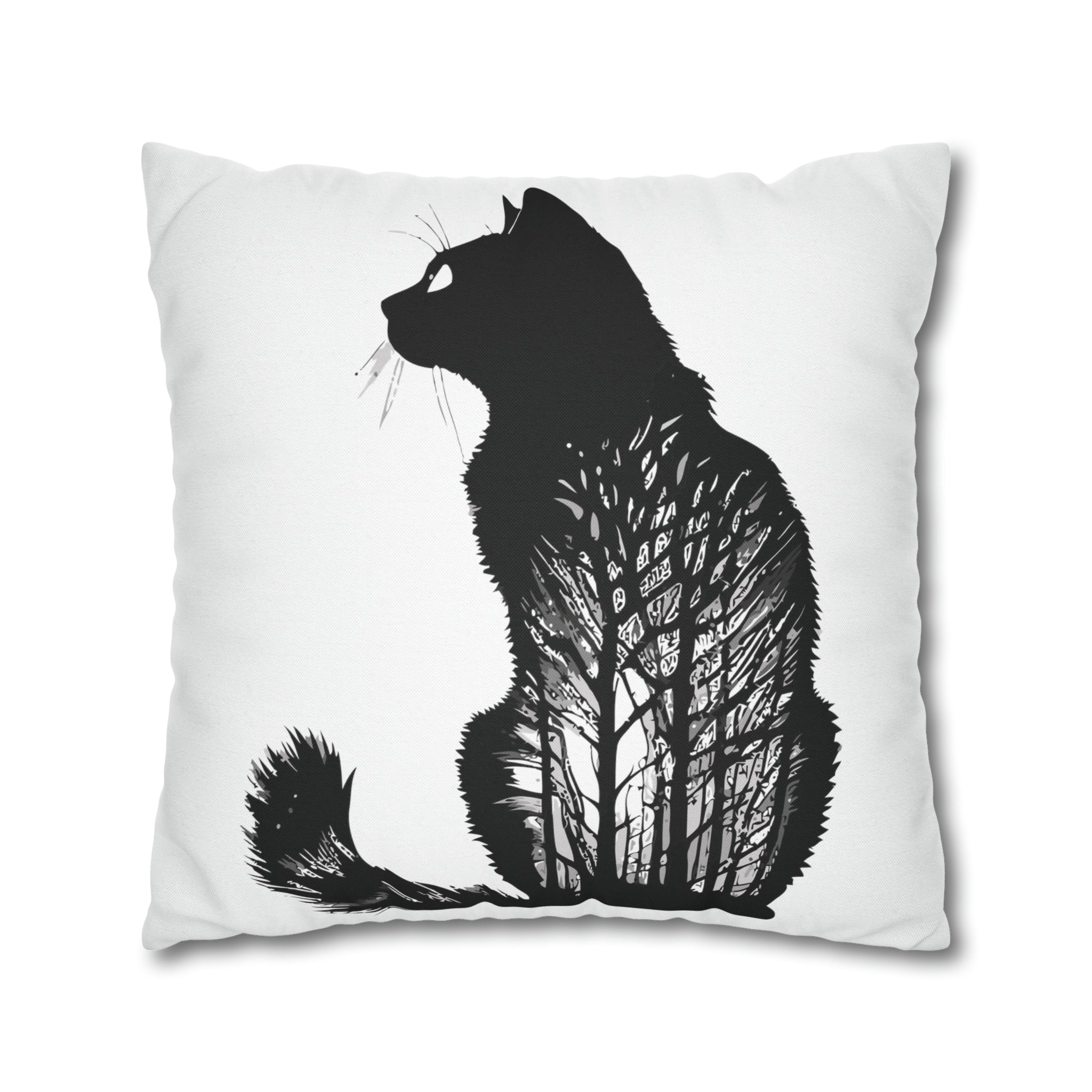 CAT FOREST Square Pillow Case