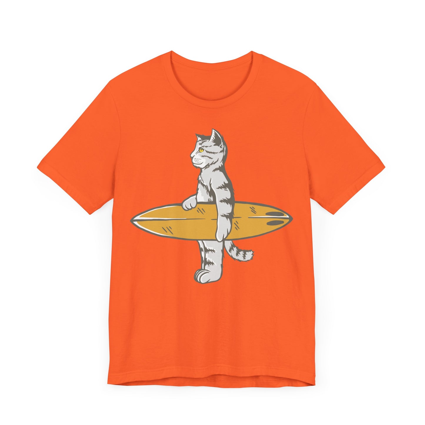 cat gone surfing  Unisex Jersey Short Sleeve Tee