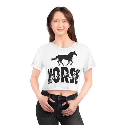 HORSE GIRL Crop Tee