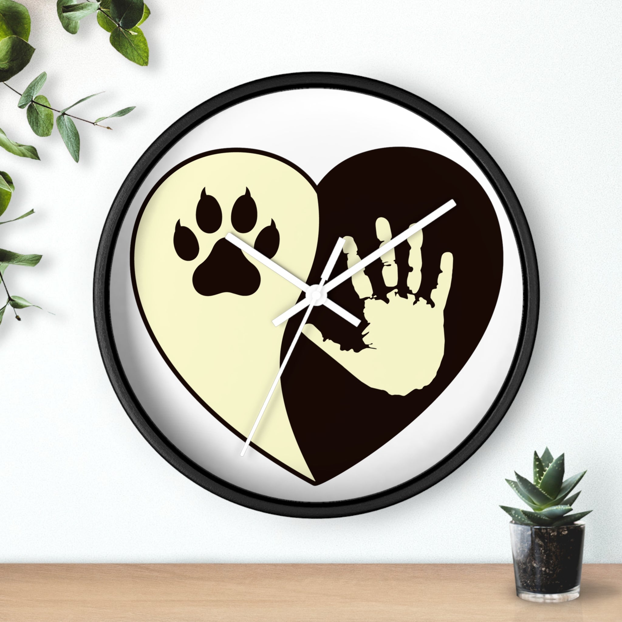 LOVE PAW Wall Clock