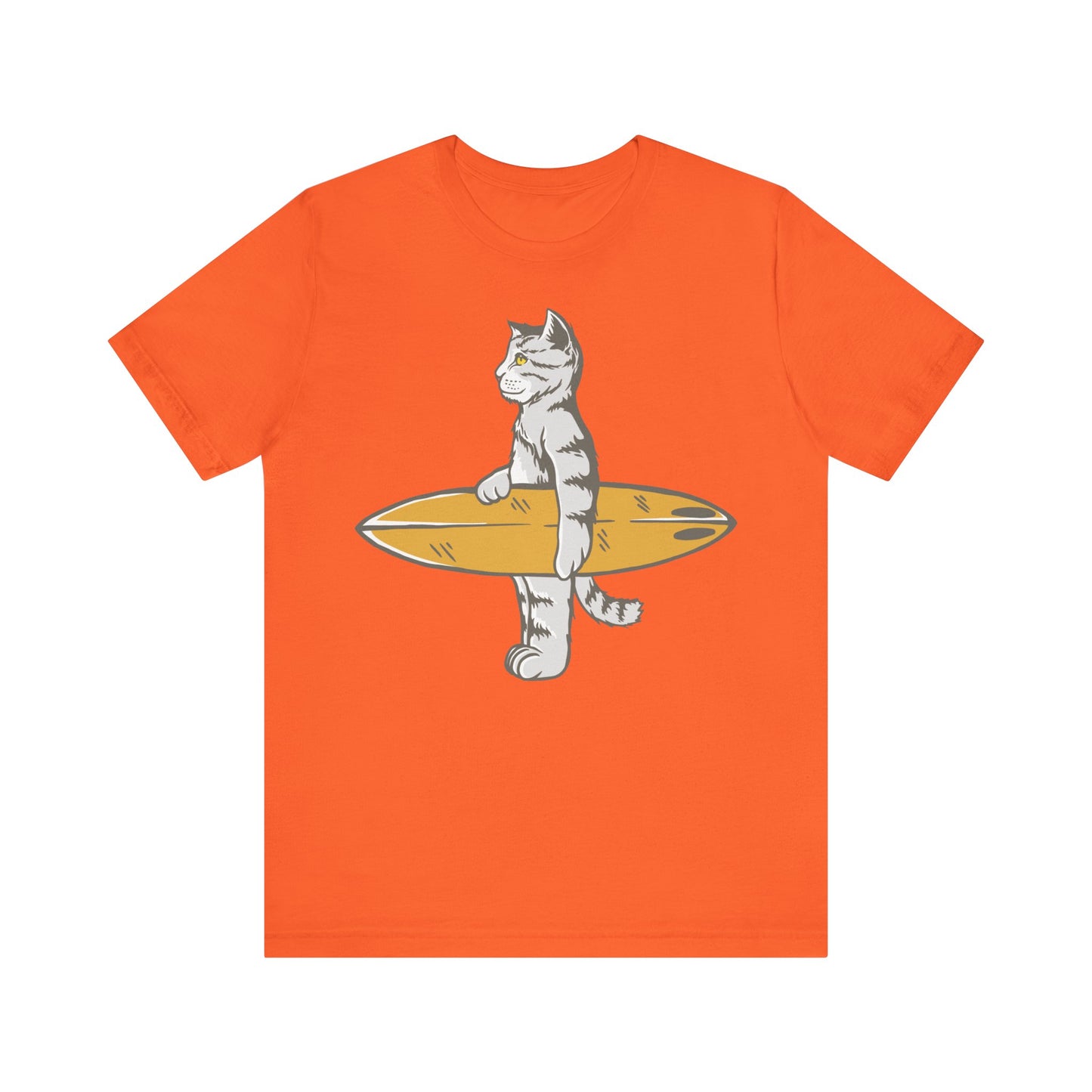 cat gone surfing  Unisex Jersey Short Sleeve Tee