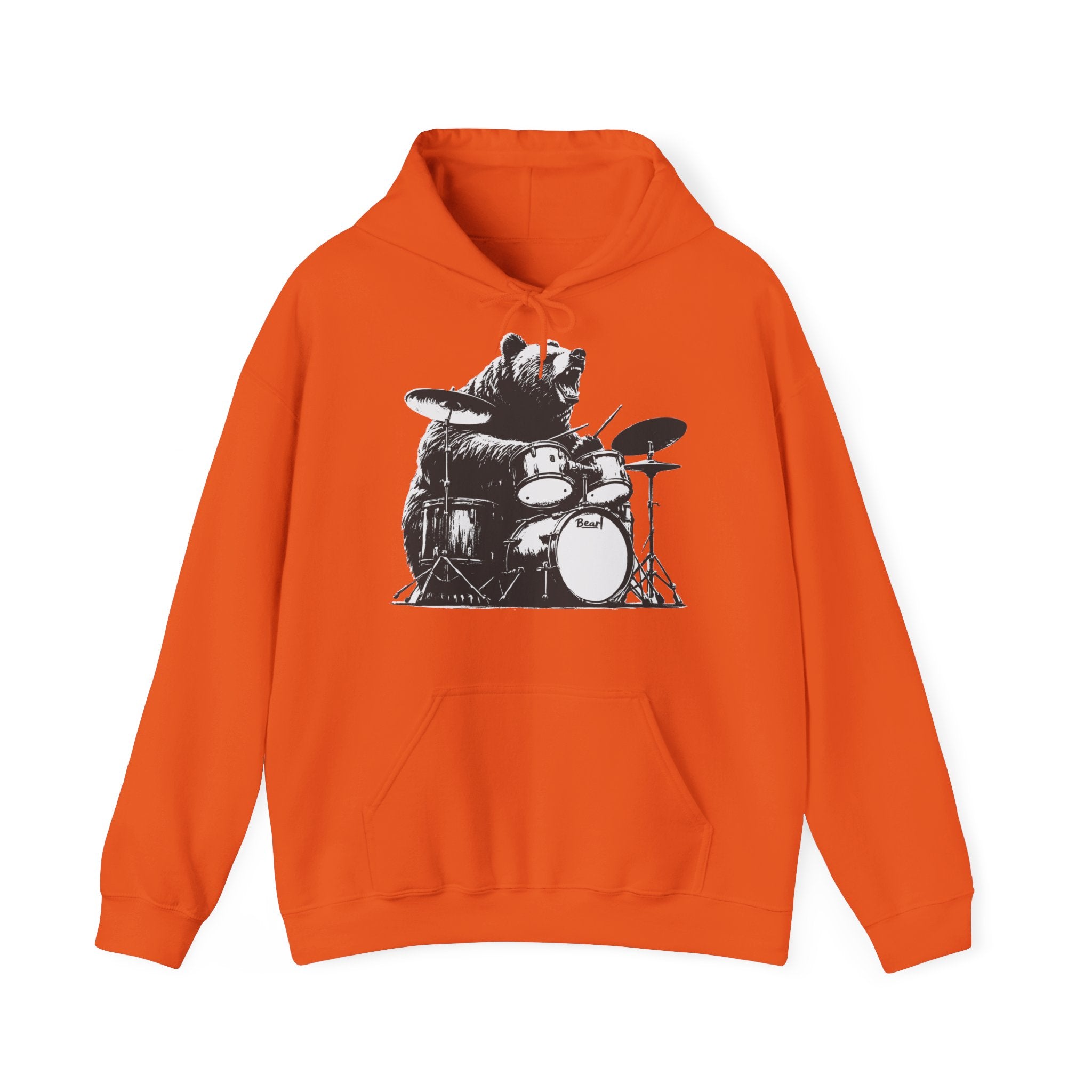 BEAR DRUMMER Unisex Heavy Blend™ Hooded Sweatshirt