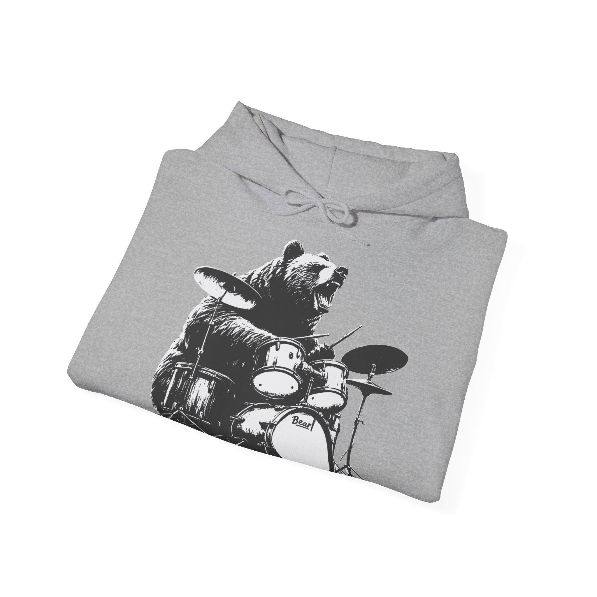 BEAR DRUMMER Unisex Heavy Blend™ Hooded Sweatshirt