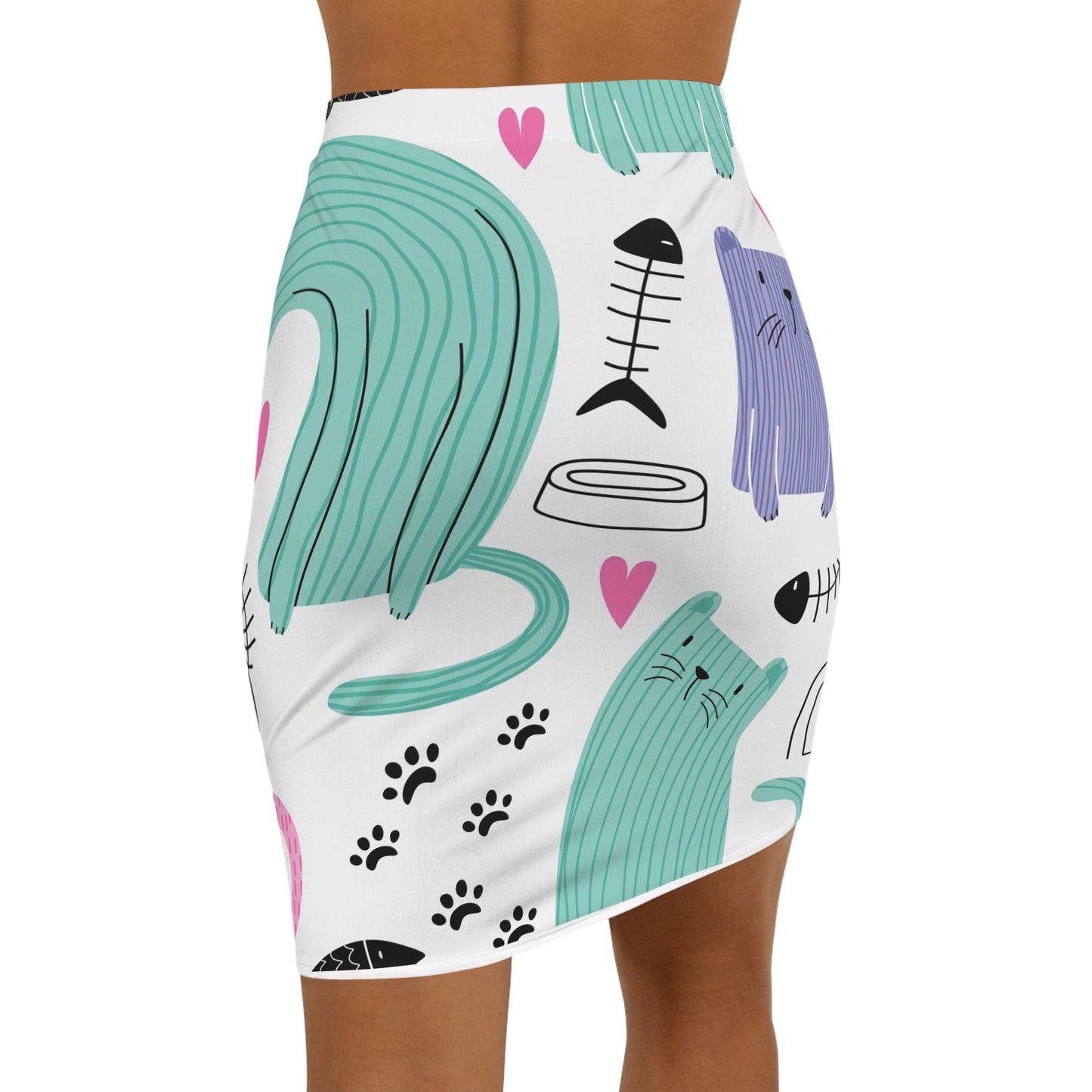 CAT LOVE Women's Mini Skirt