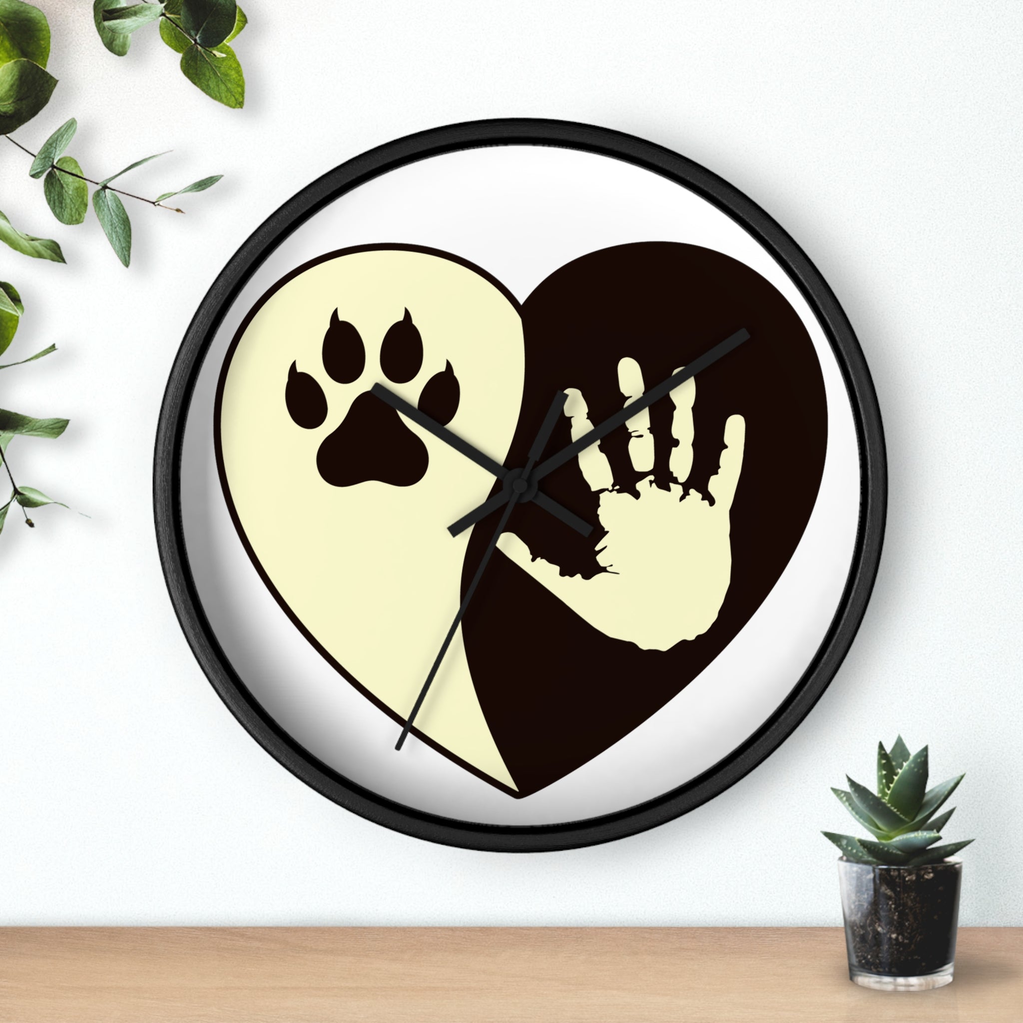 LOVE PAW Wall Clock