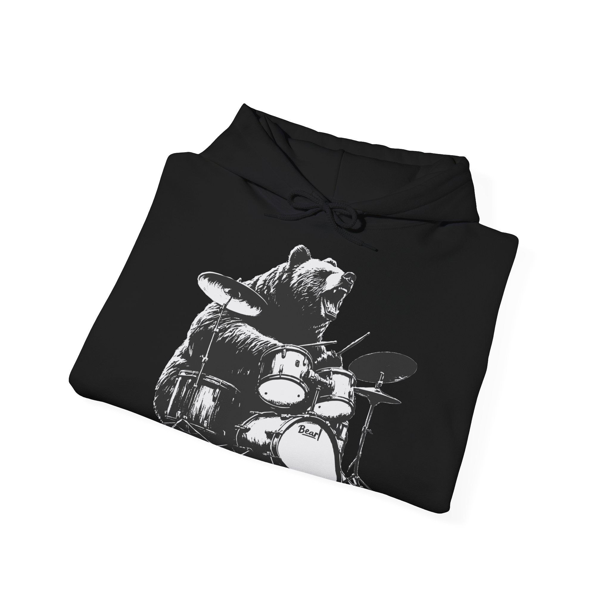 BEAR DRUMMER Unisex Heavy Blend™ Hooded Sweatshirt