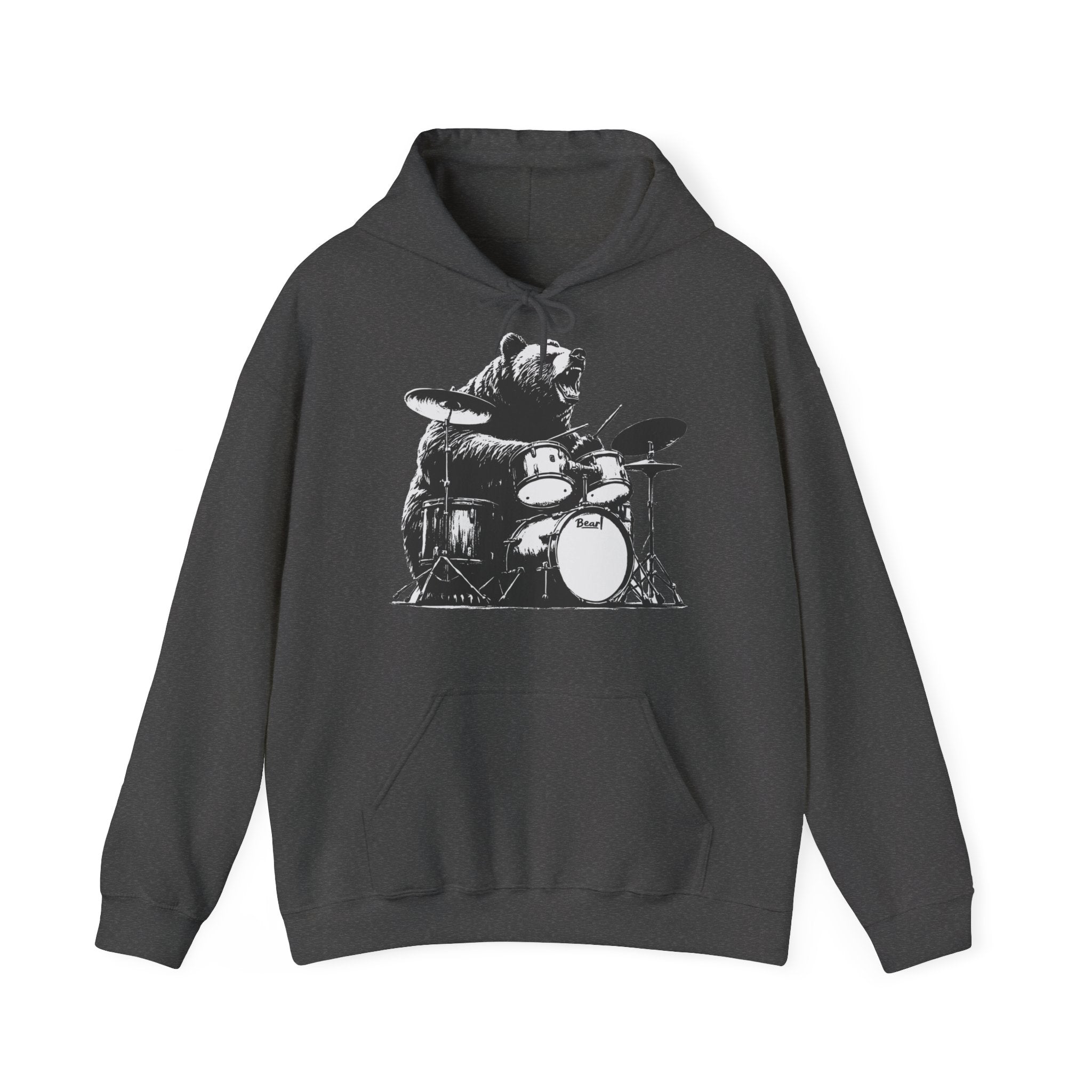 BEAR DRUMMER Unisex Heavy Blend™ Hooded Sweatshirt