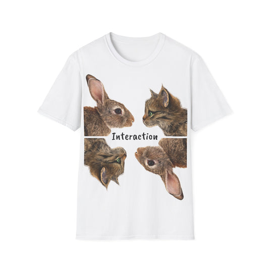 Cat Rabbit VERSA Interaction Unisex Softstyle T-Shirt