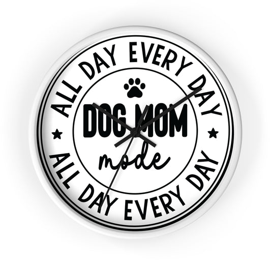 DOG MOM Wall Clock
