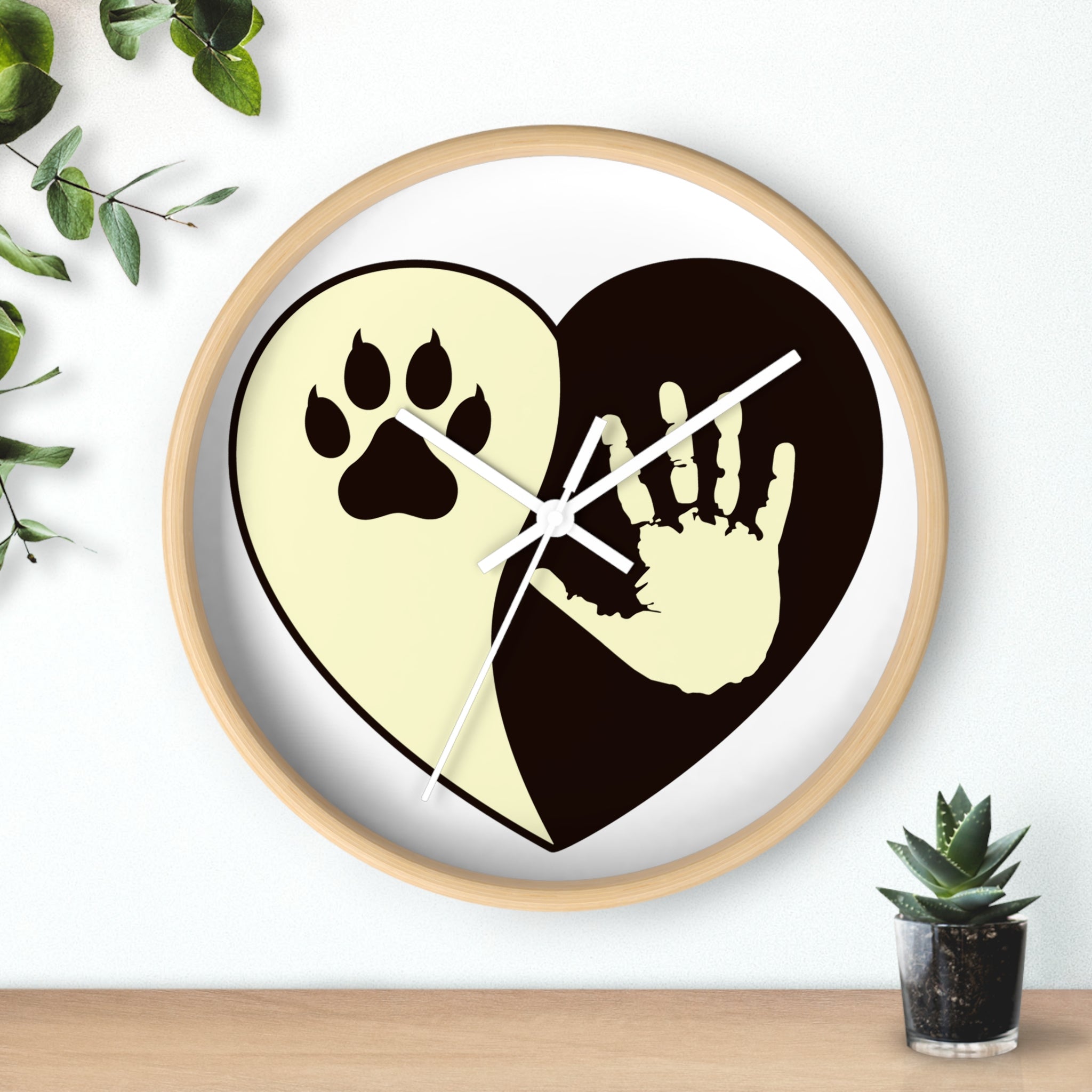 LOVE PAW Wall Clock