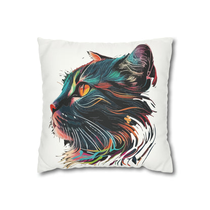 CAT FACE Square Pillow Case