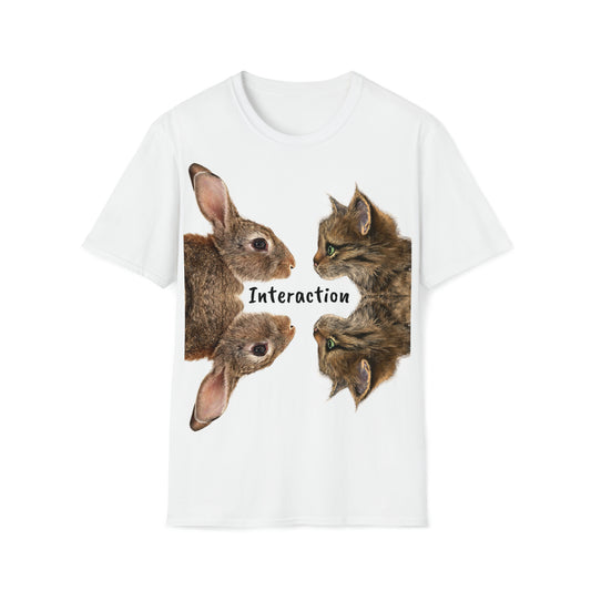 Cat Rabbit Interaction  T-Shirt